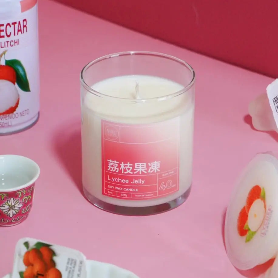 ArtketGoods Lychee Coconut Jelly Soy Wax Candle