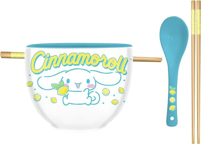 Cinnamoroll Ramen Bowl With Chopsticks & Spoon