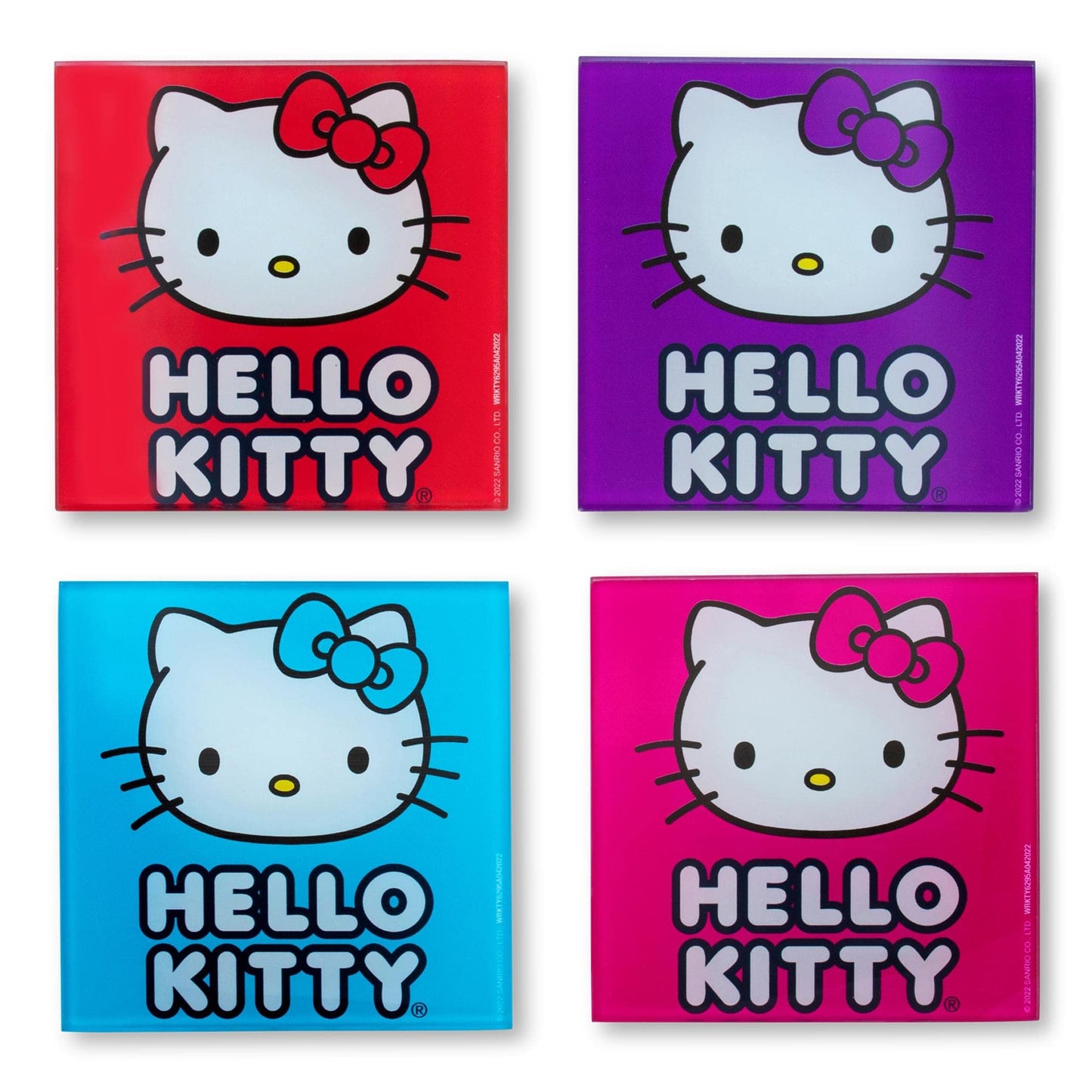 Hello Kitty Glass Coaster Set