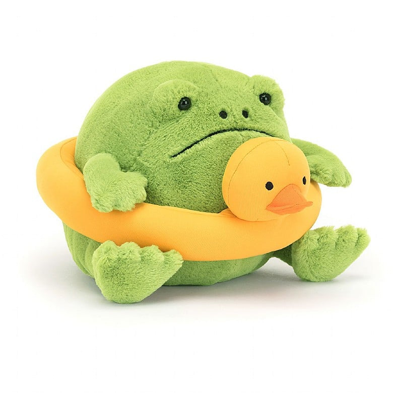 JellyCat Ricky Rain Frog With Rubber Ring