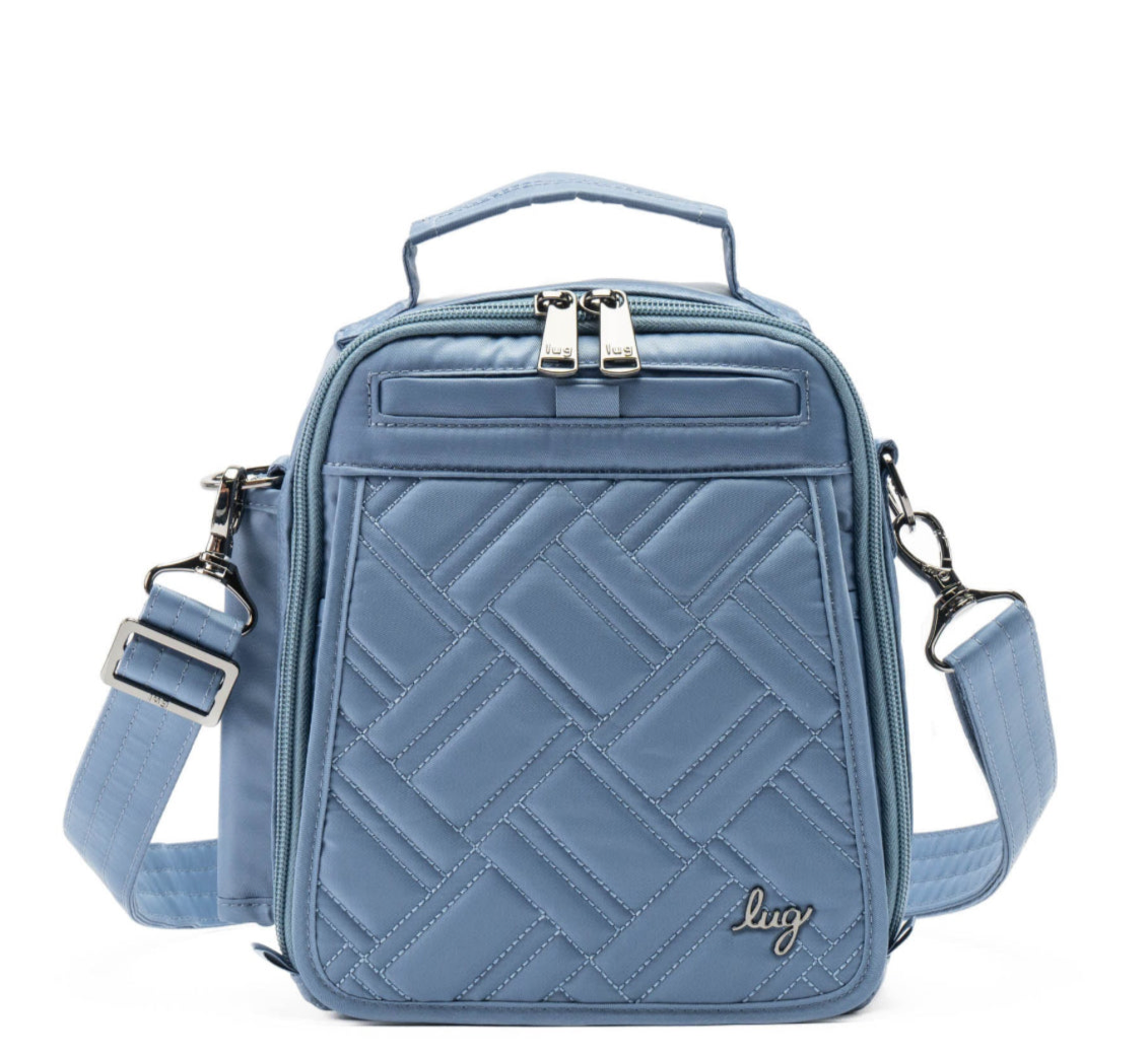 Lug Flapper Crossbody Bag Blue