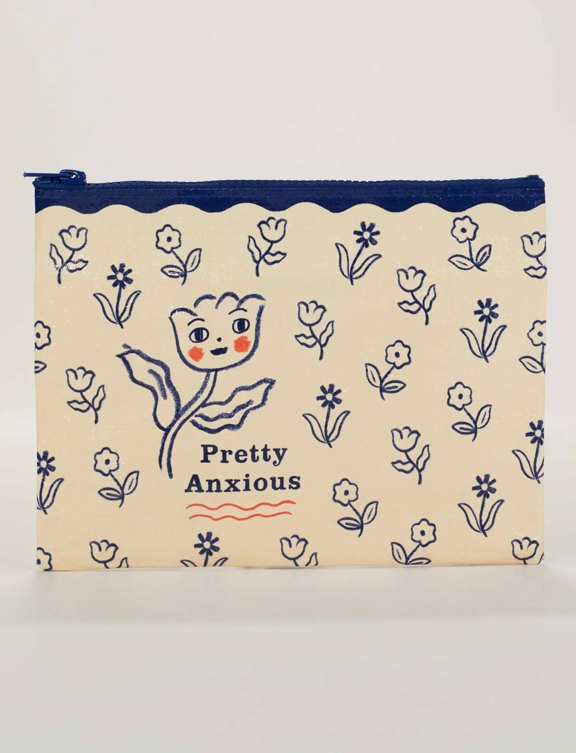 Blue Q Pretty Anxious Zipper Pouch
