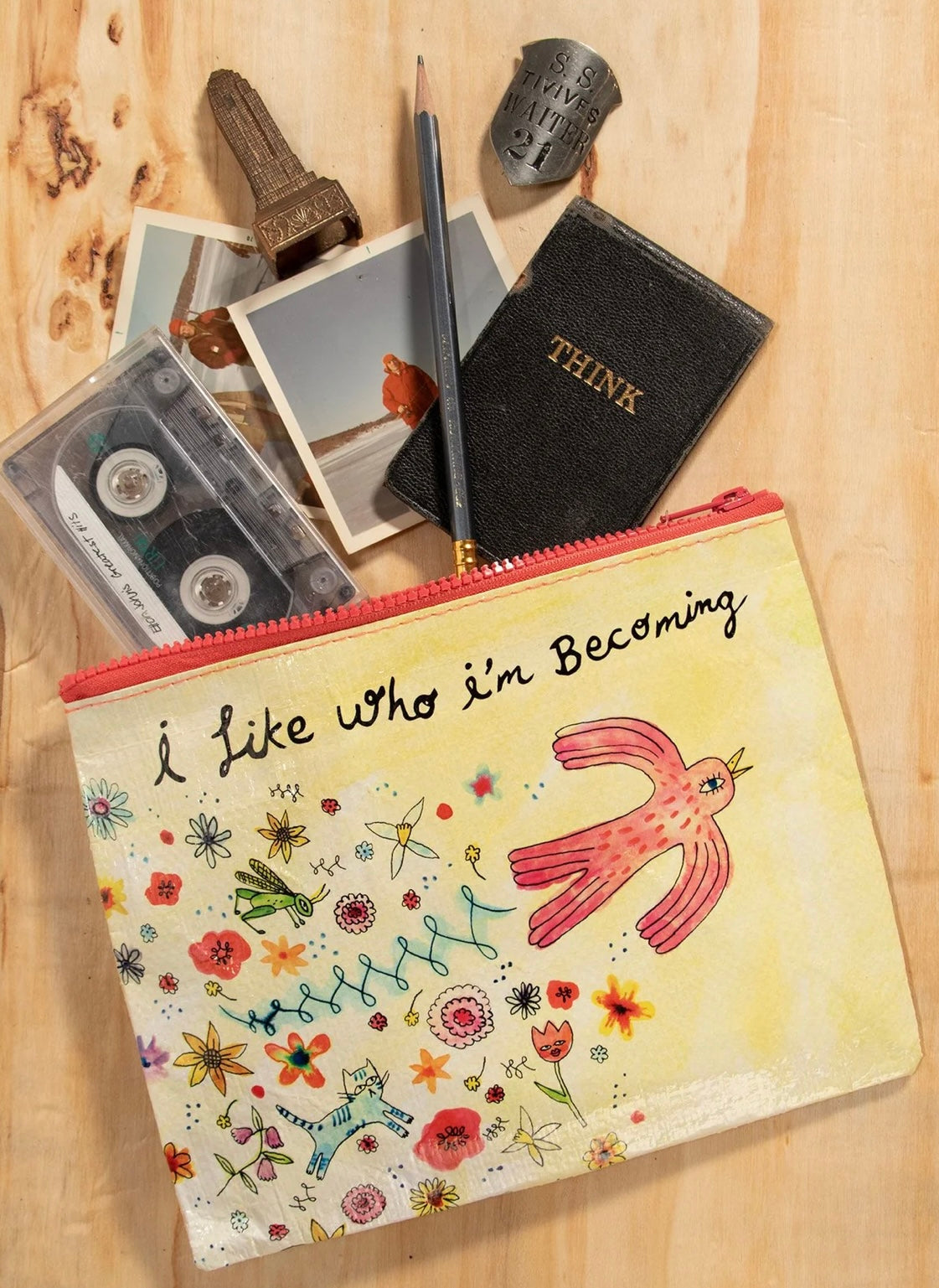 Blue Q I Like Who I'm Becoming Zipper Pouch