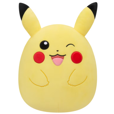 Squishmallows Pokémon Winking Pikachu