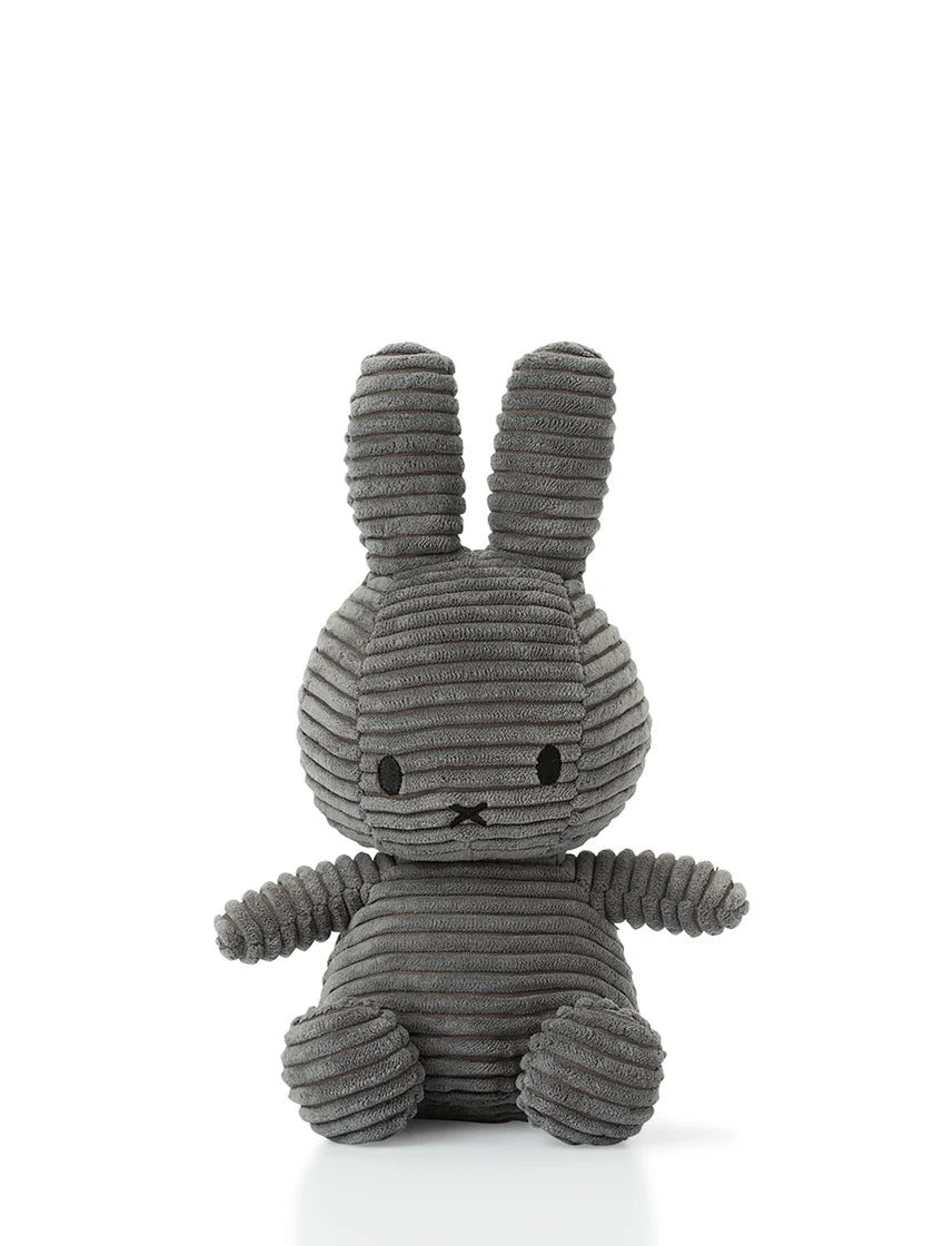 Miffy Corduroy Plush In Grey