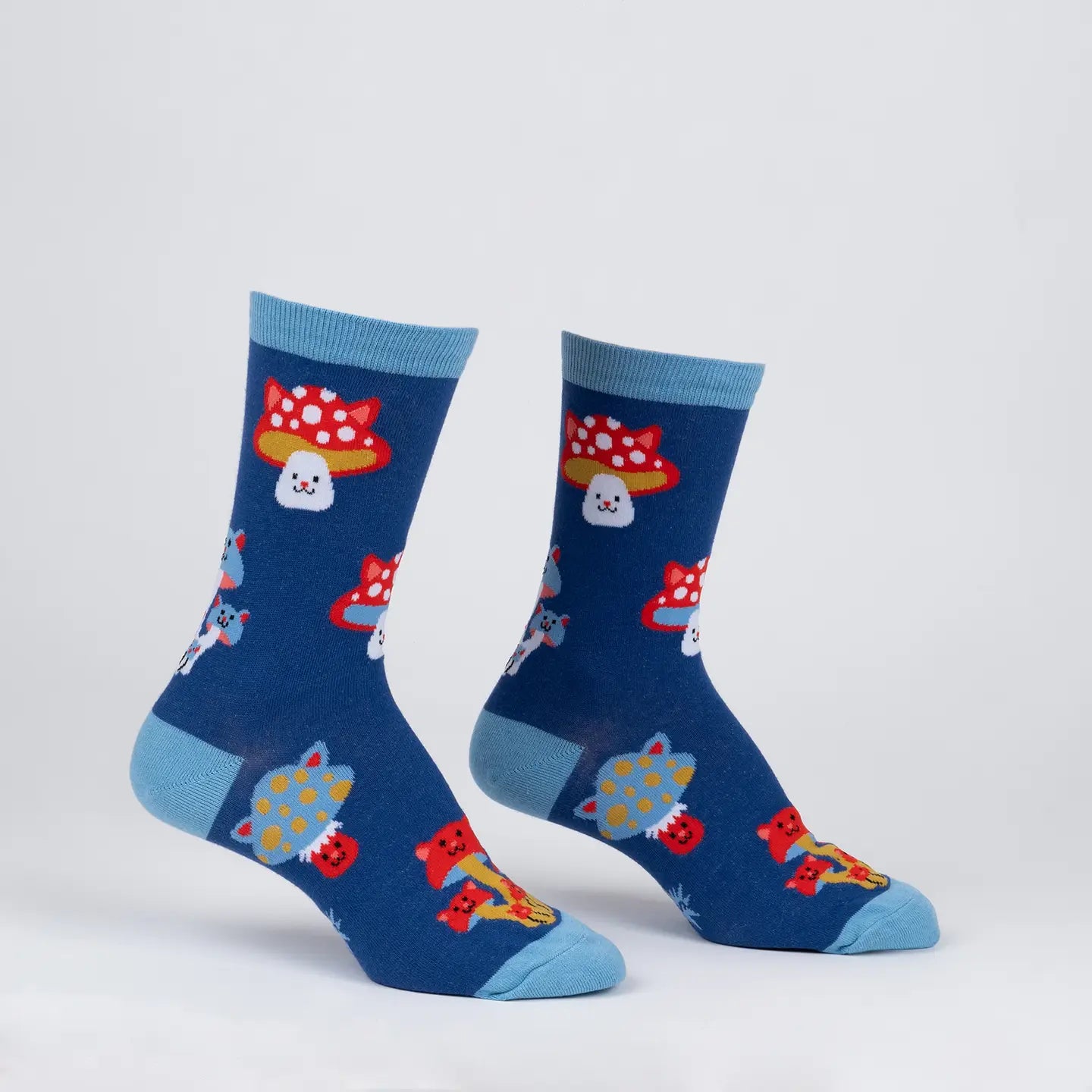 SOCK IT TO ME Mushroom Cats Women’s Crew Socks