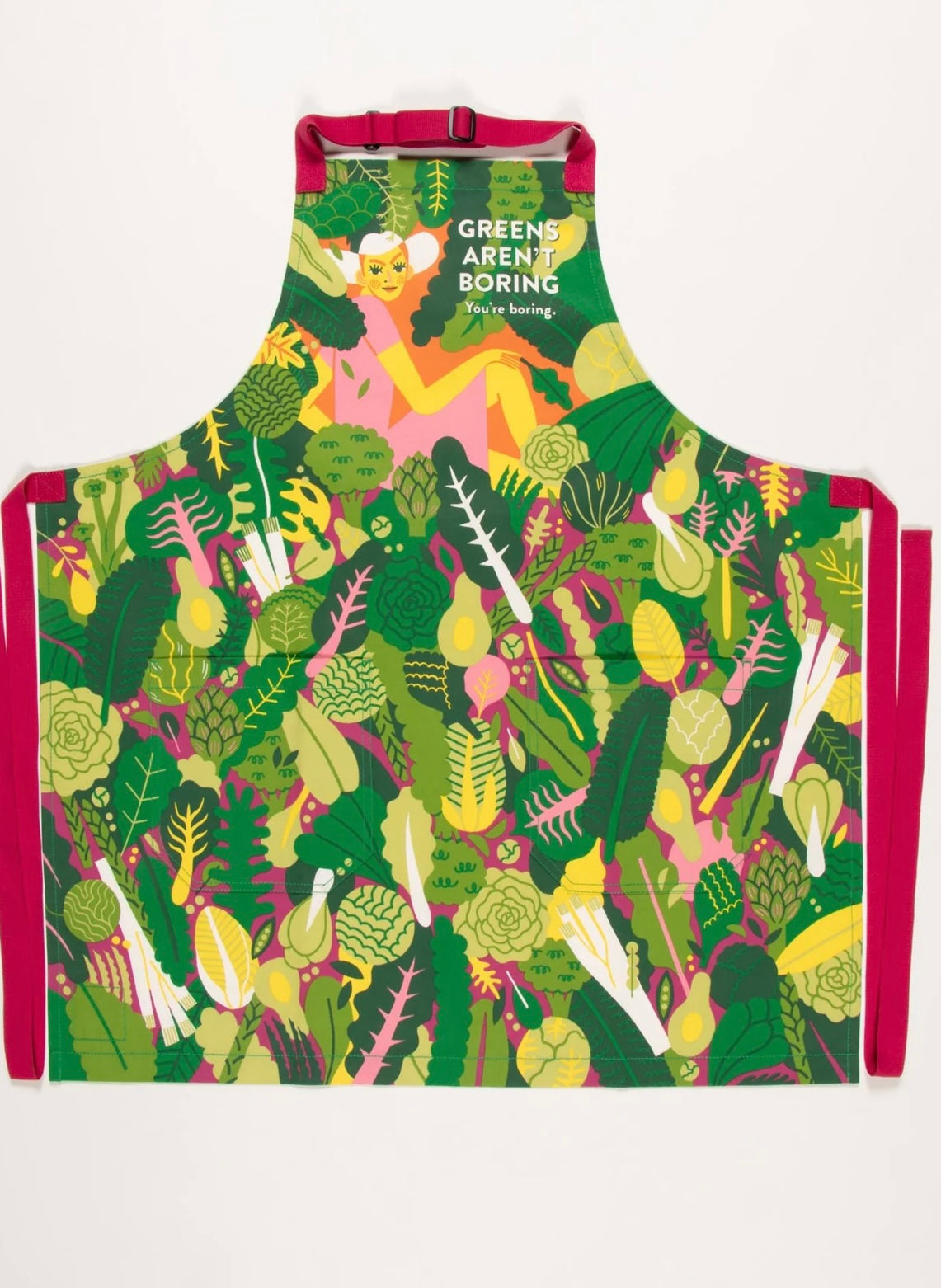 Blue Q Greens Aren't Boring. You're Boring Apron