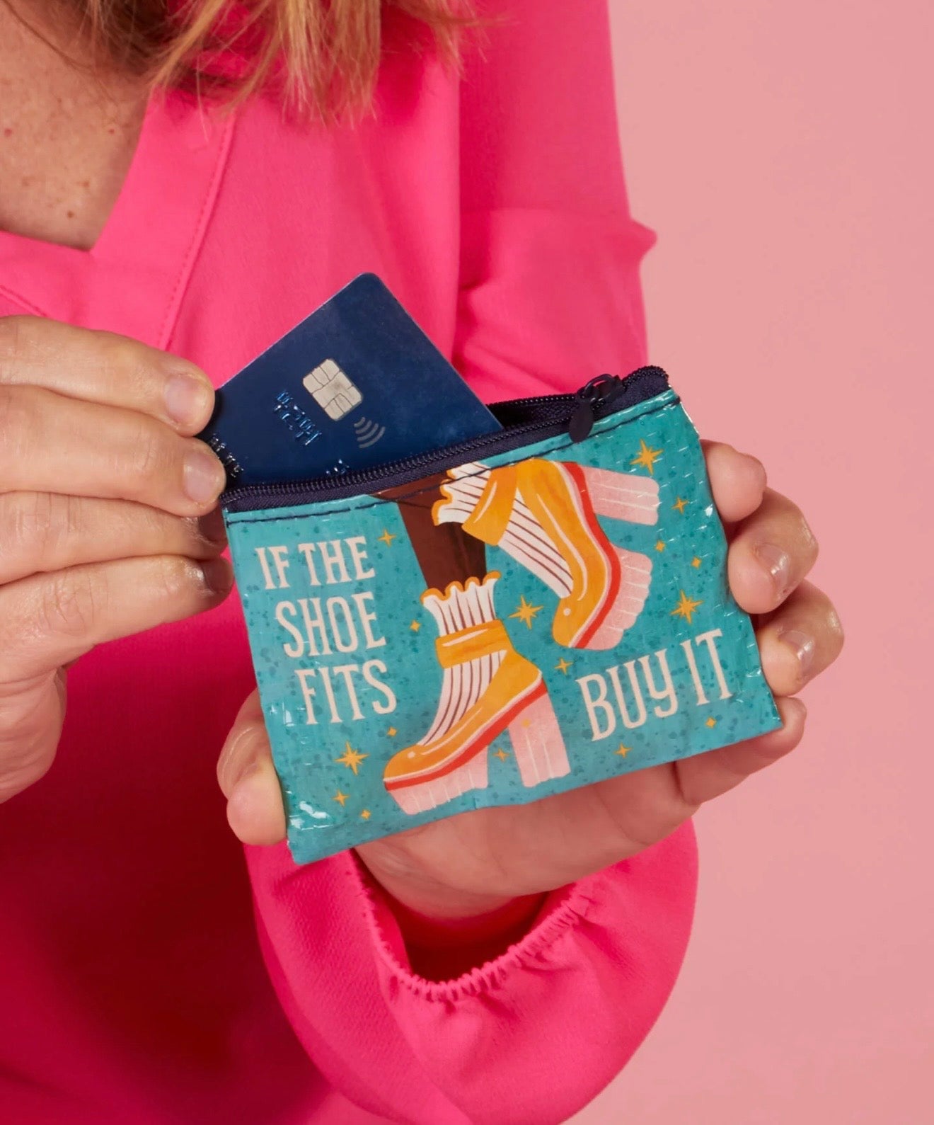 Blue Q If The Shoe Fits, Buy It Coin Purse