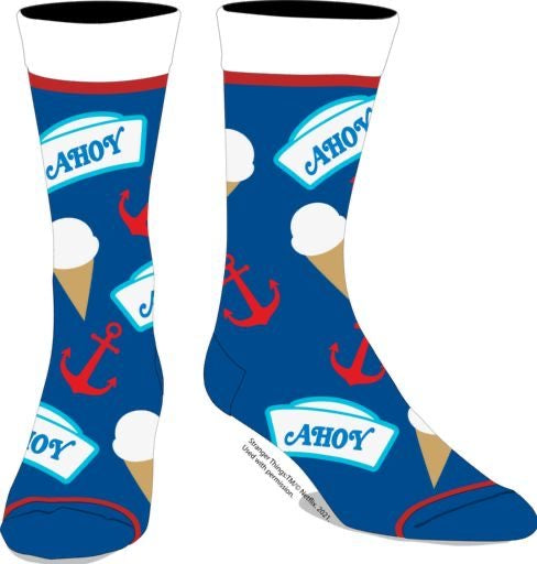 Stranger Things Scoops Ahoy Crew Socks