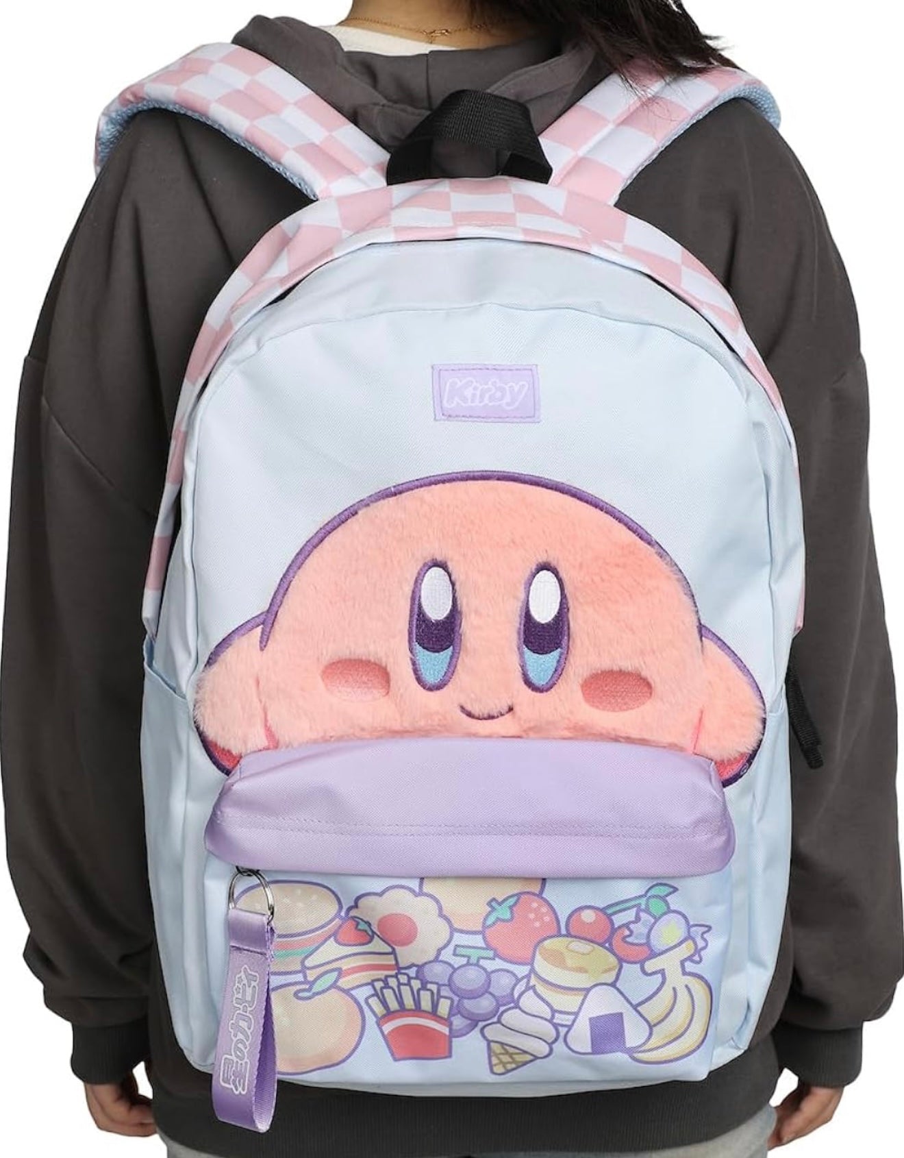 Kirby Snacks Fuzzy Backpack