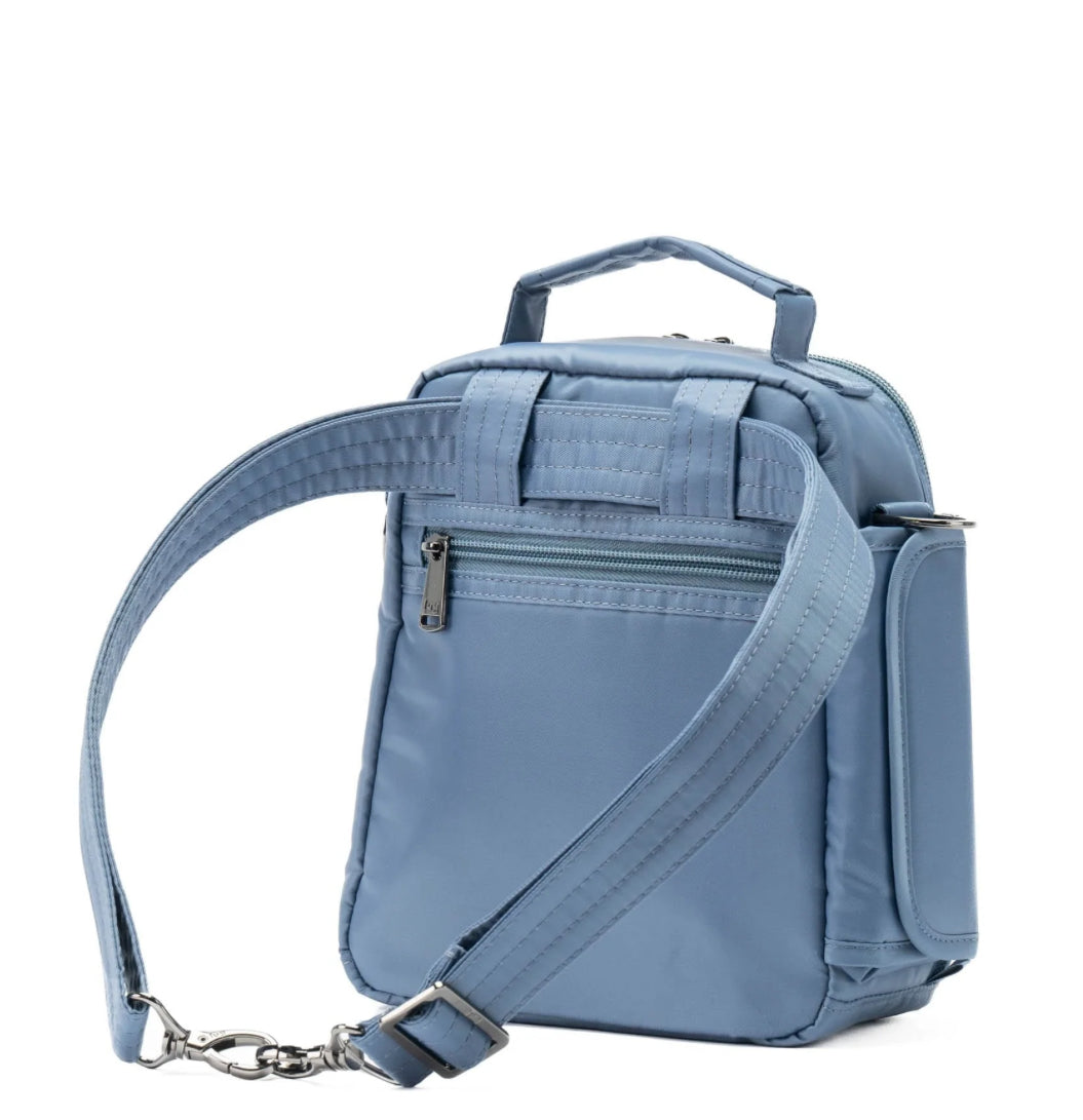 Lug Flapper Crossbody Bag Blue