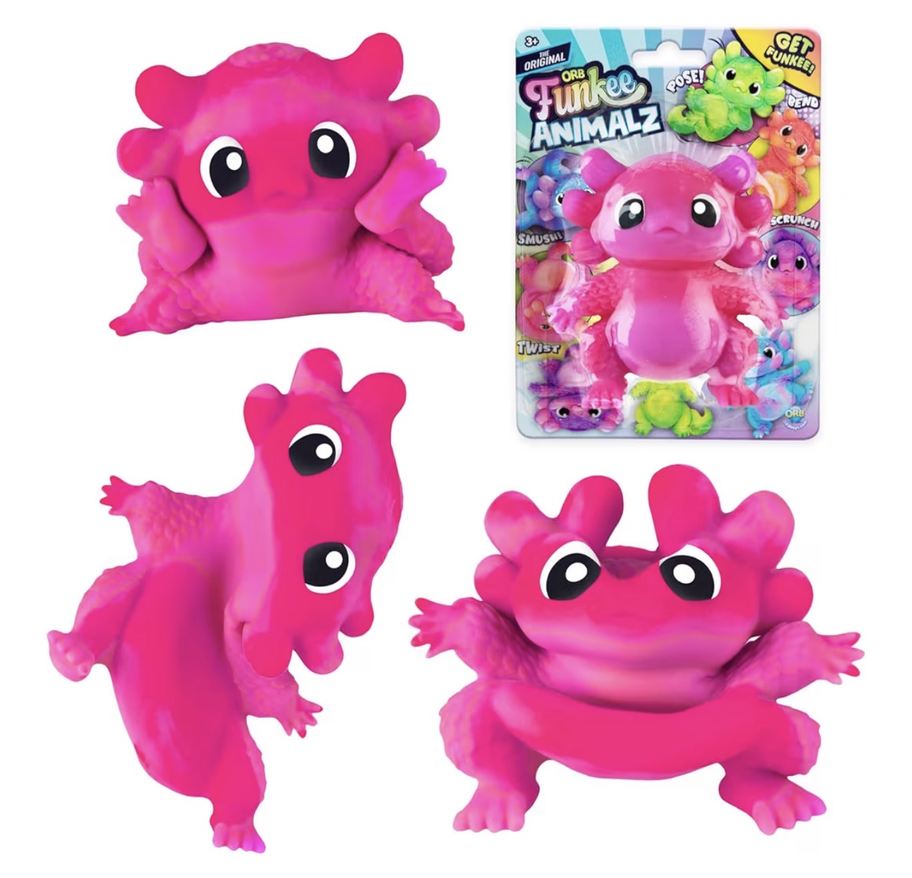 ORB Funkee Axolotl Stretchy Toy