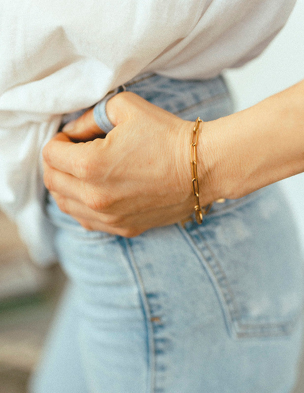 jj+rr Blake Paperclip Bracelet