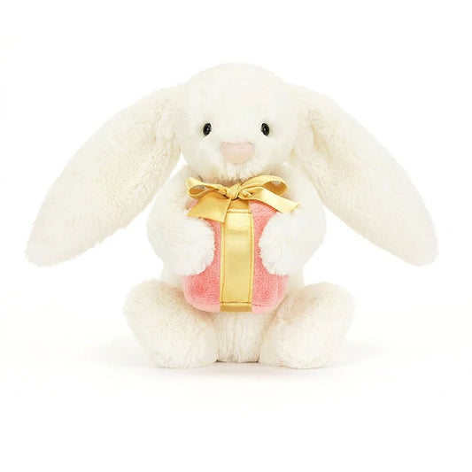 JellyCat Bashful Bunny With Present