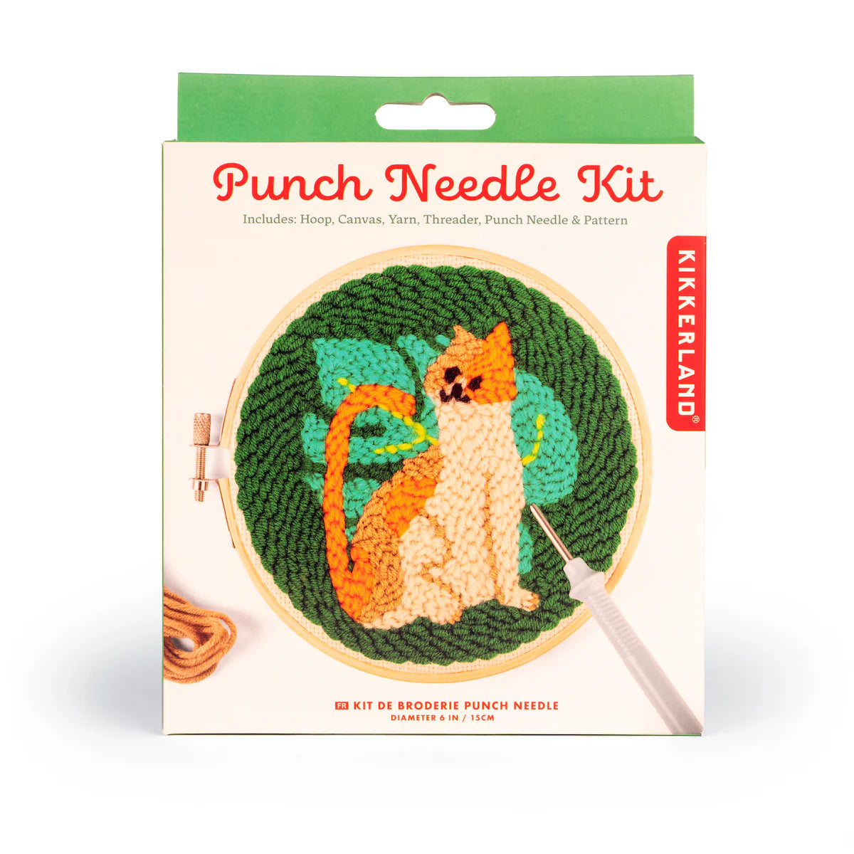 Kikkerland Cat Punch Needle Kit