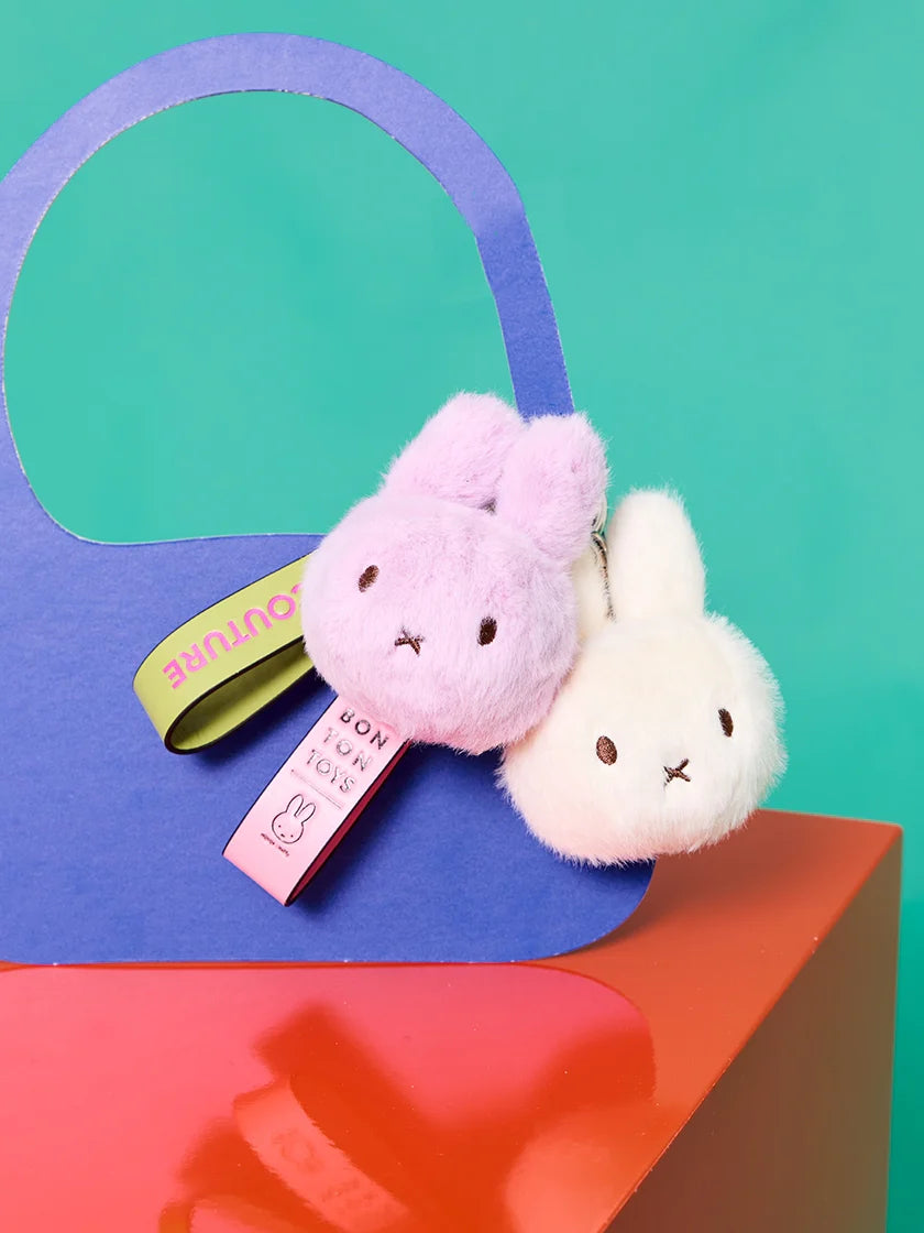 Miffy Fuzzy Bag Charm Lilac