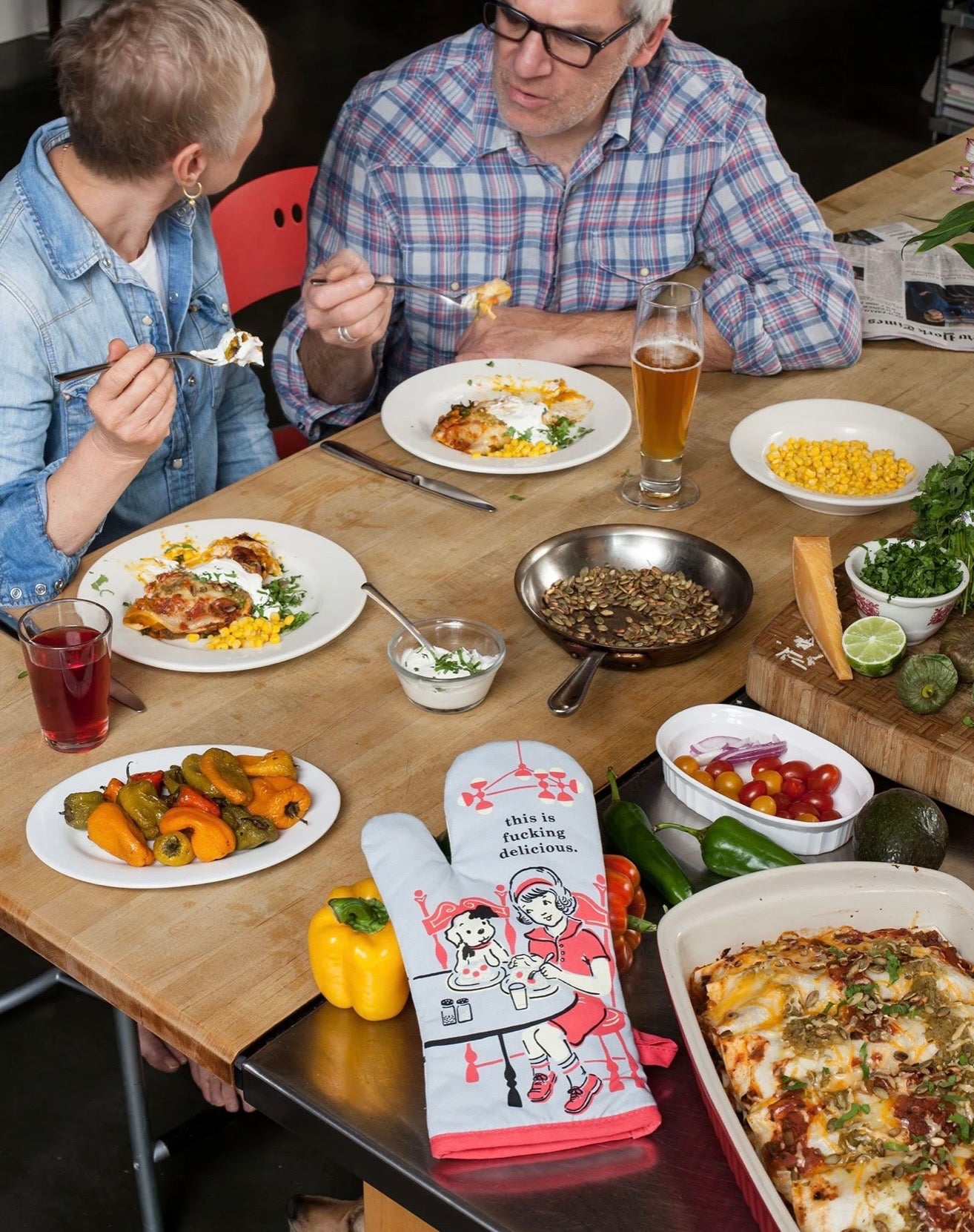 Blue Q Oven Mitt Delicious