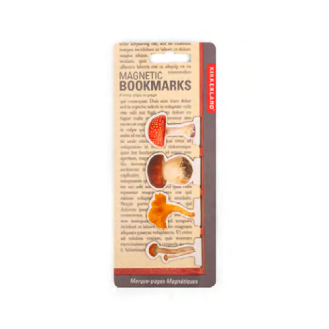 Kikkerland Mushroom Magnetic Bookmarks