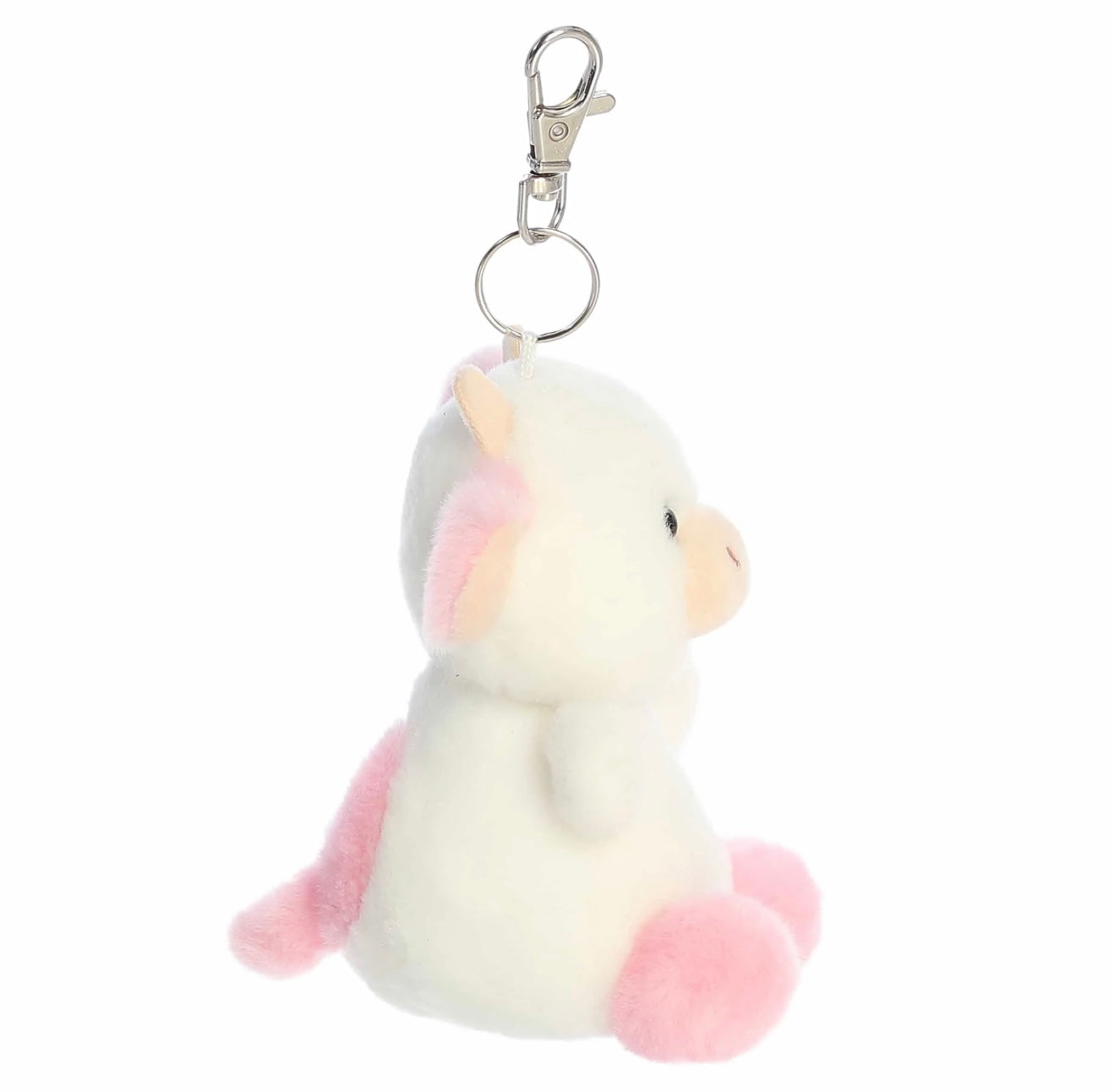 Palm Pals Belle Strawberry Cow Clip On Keychain