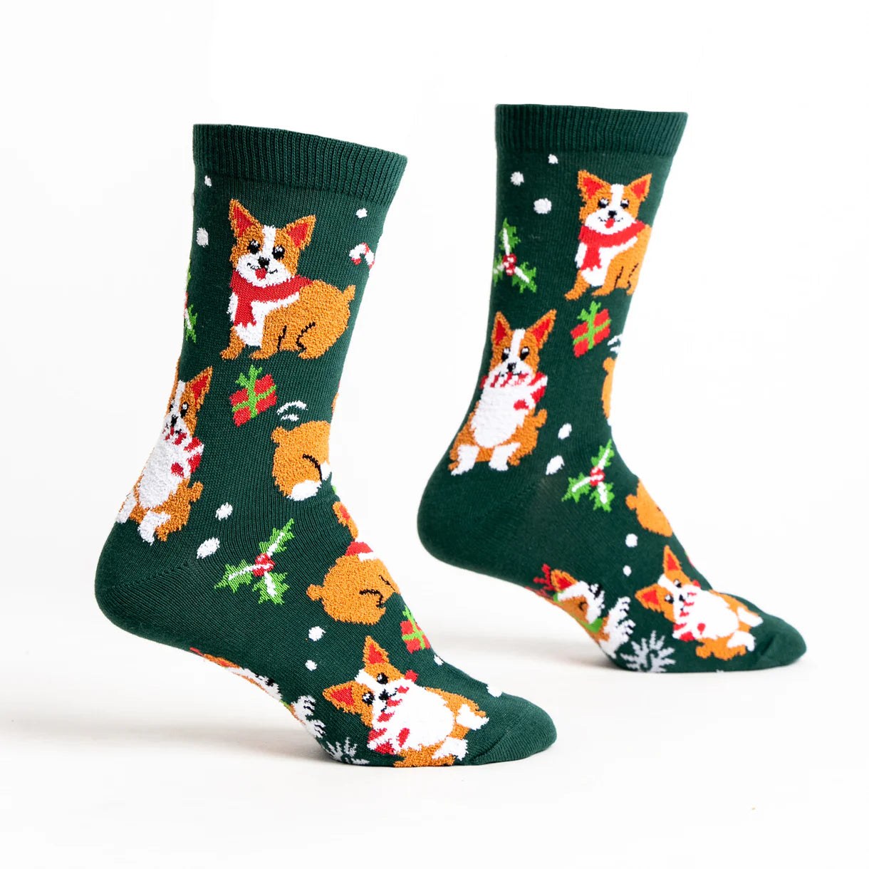 Sock it to me Womens Merry Corgmas Crew Socks