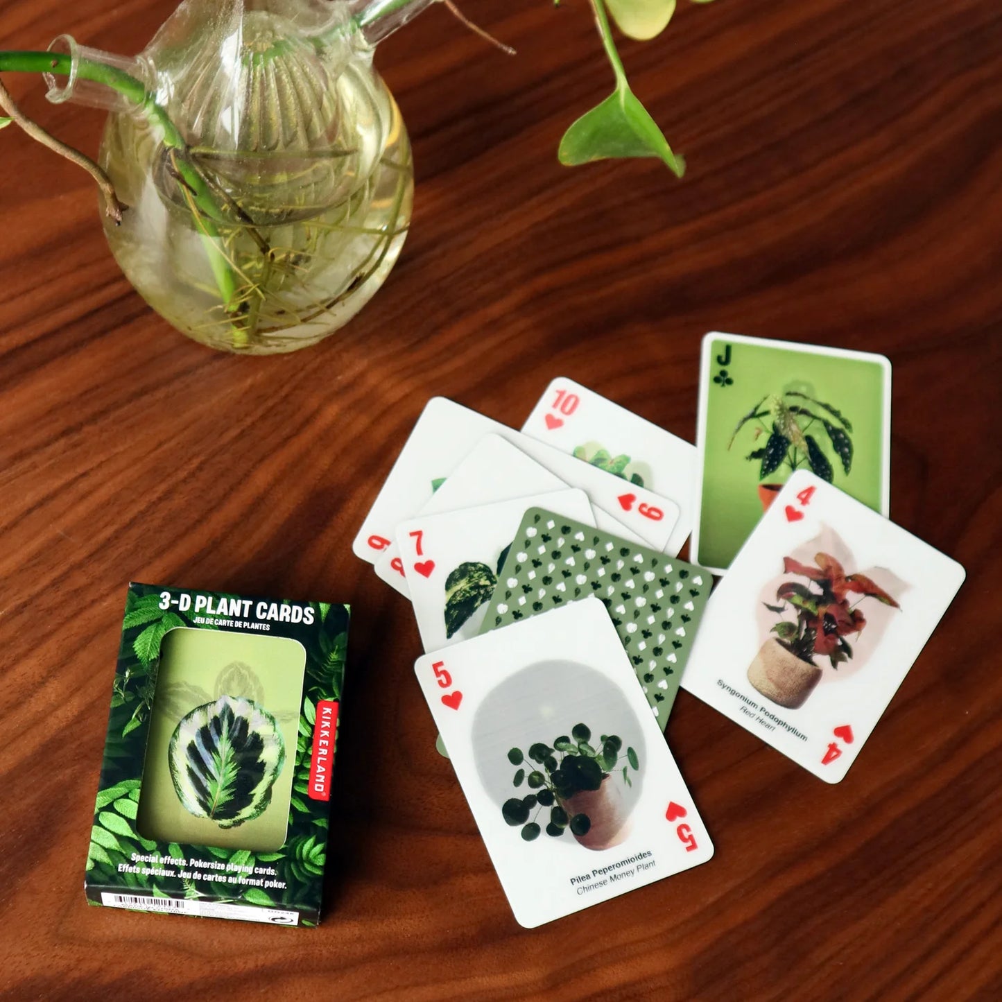 Kikkerland 3D Plant Playing Cards
