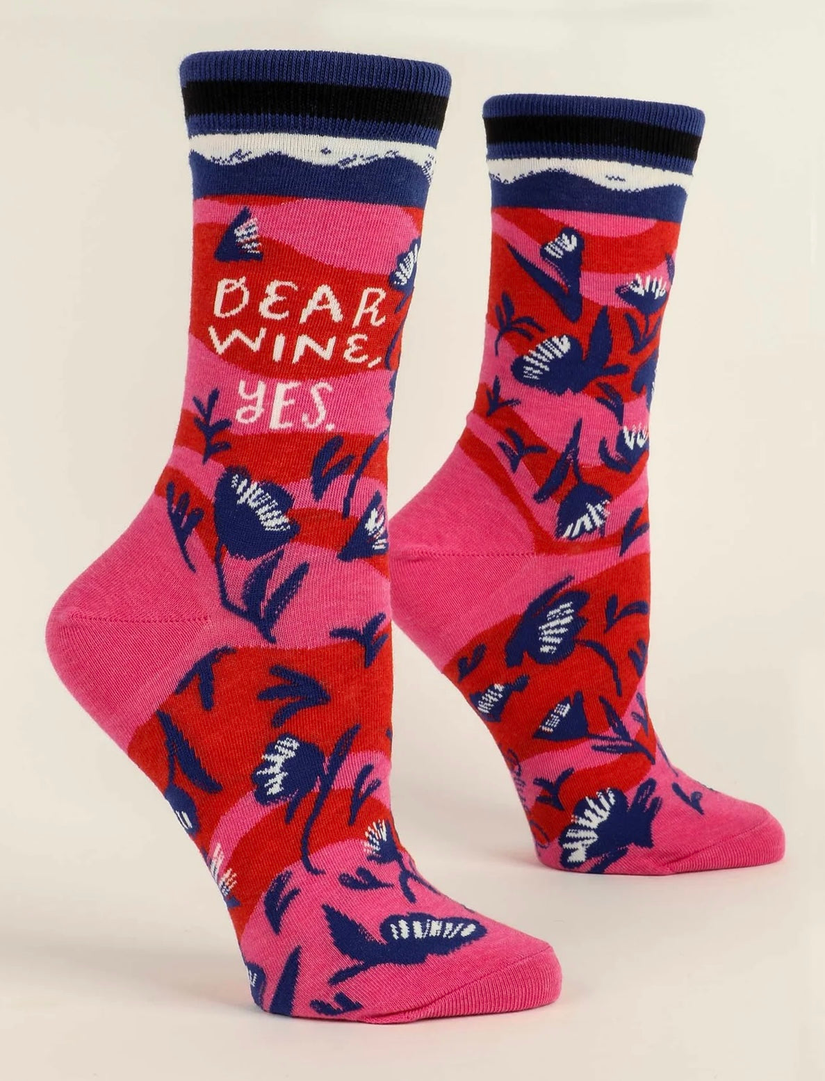 Blue Q Womens Dear Wine, Yes Sock