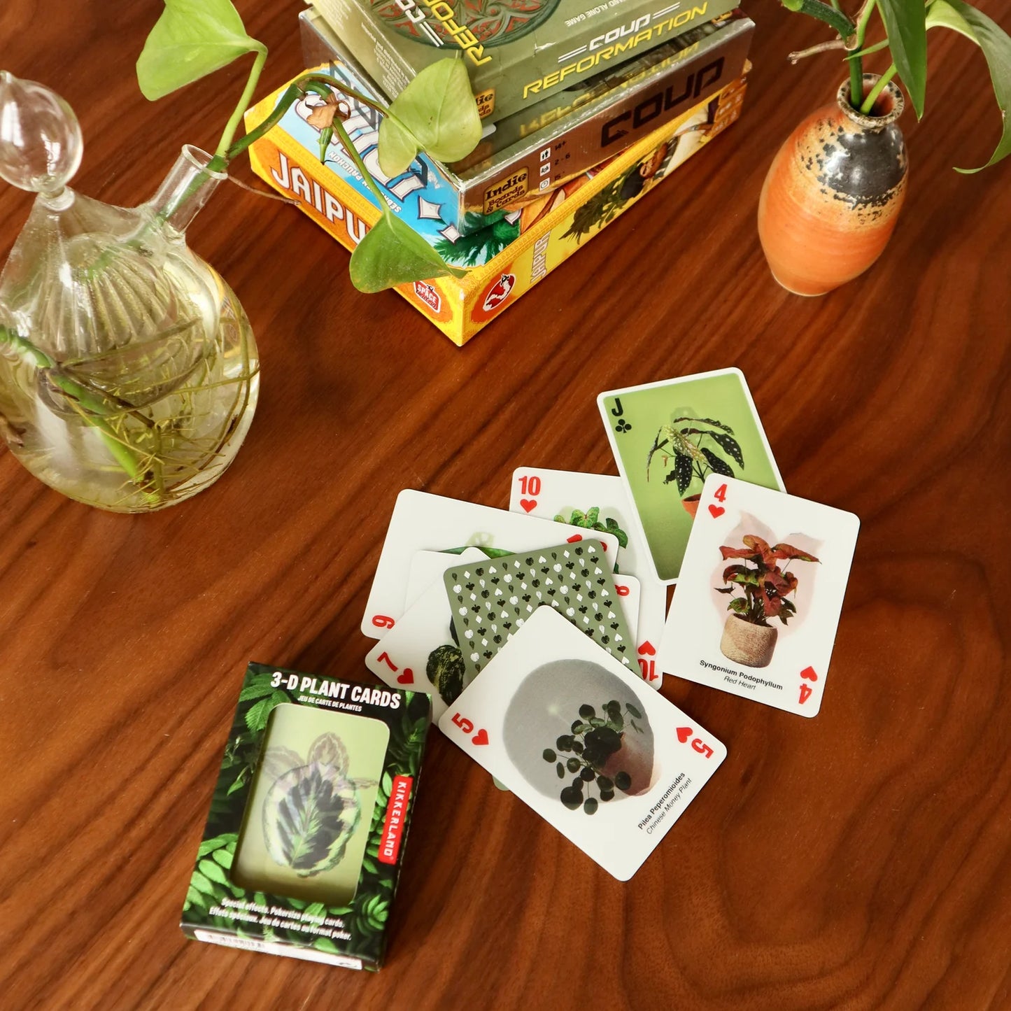 Kikkerland 3D Plant Playing Cards