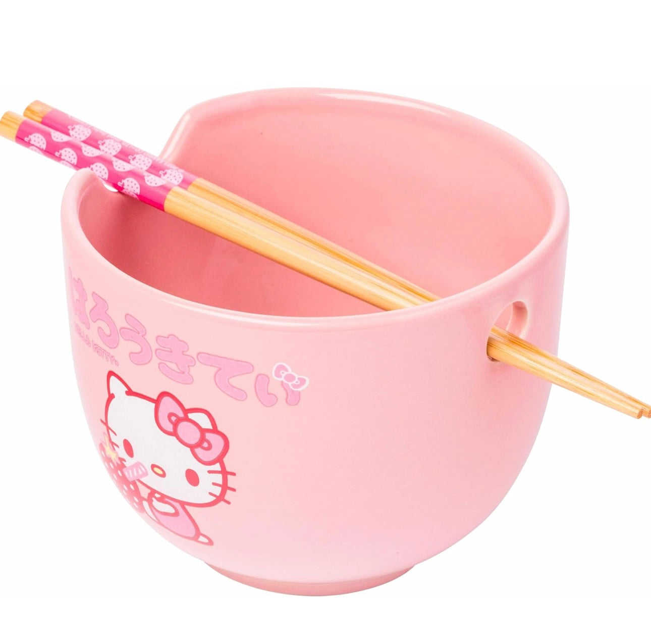 Hello Kitty Ramen Bowl With Chopsticks