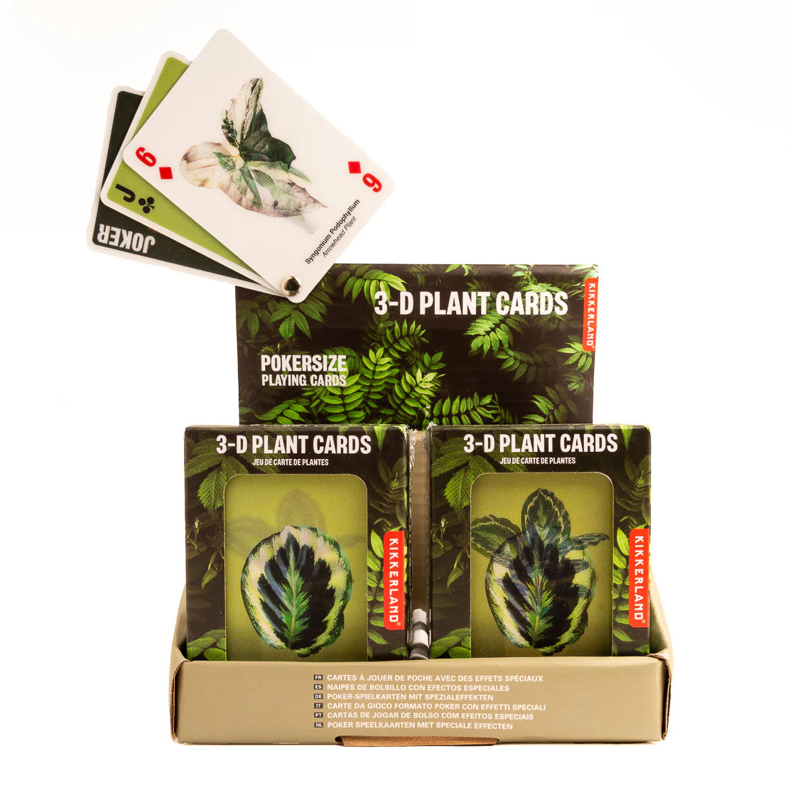 Kikkerland 3D Plant Playing Cards