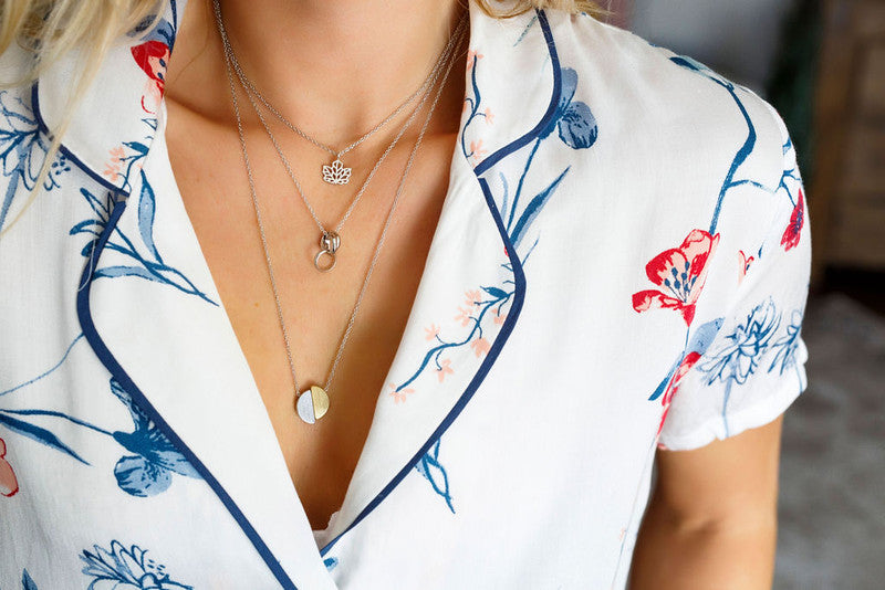 jj+rr Maple Leaf Origami Necklace