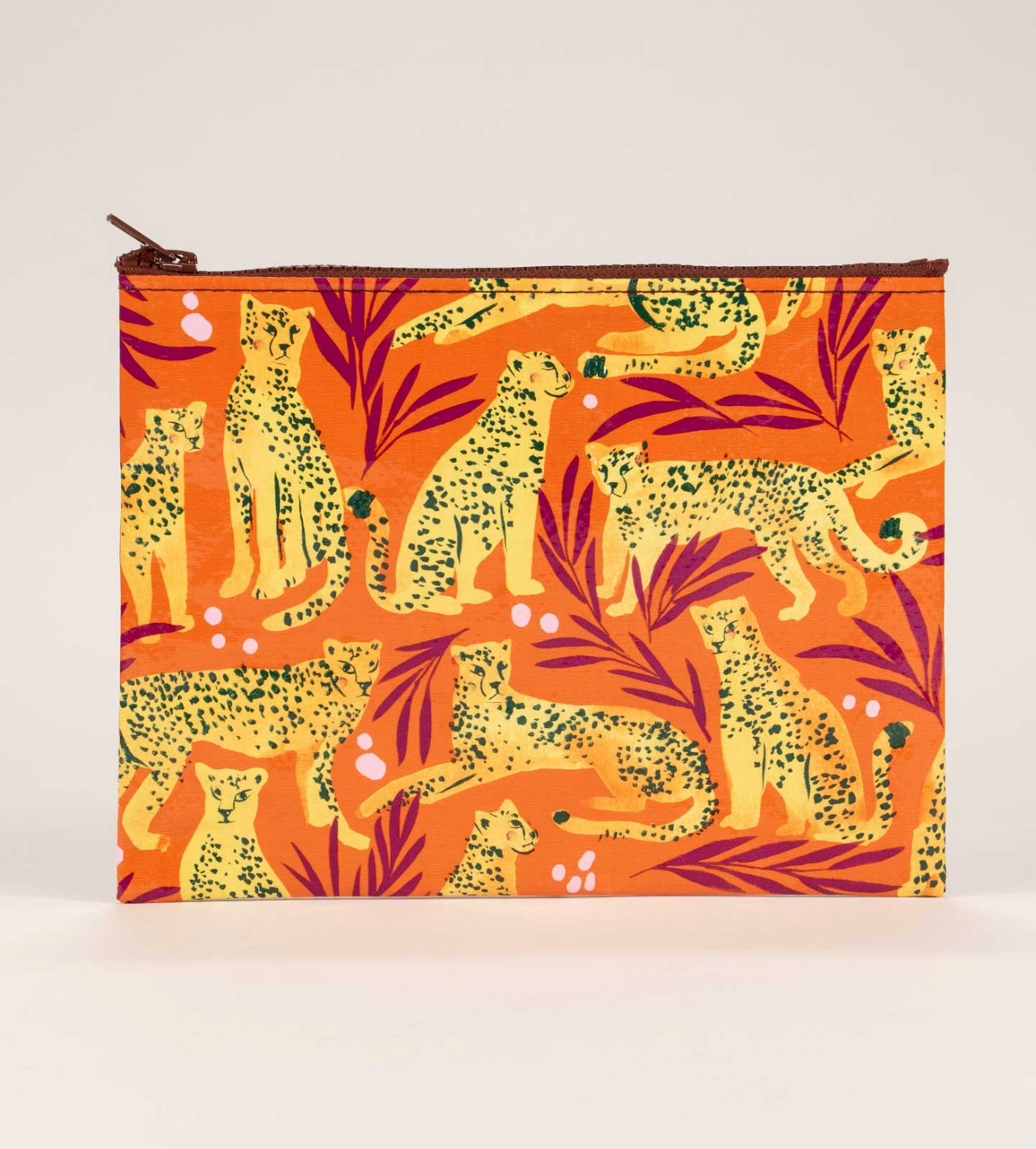 Blue Q Cheetah zip pouch