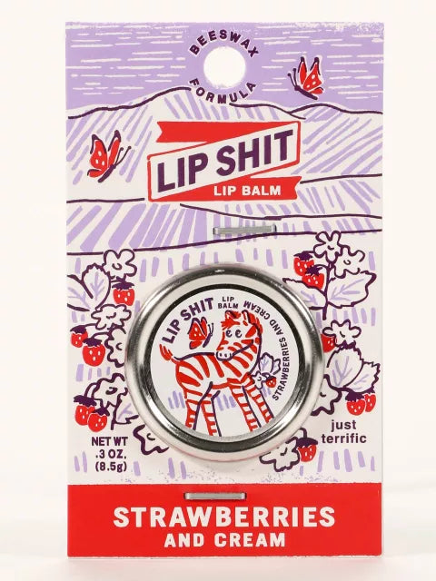 Blue Q Lip Balm Strawberry Cream
