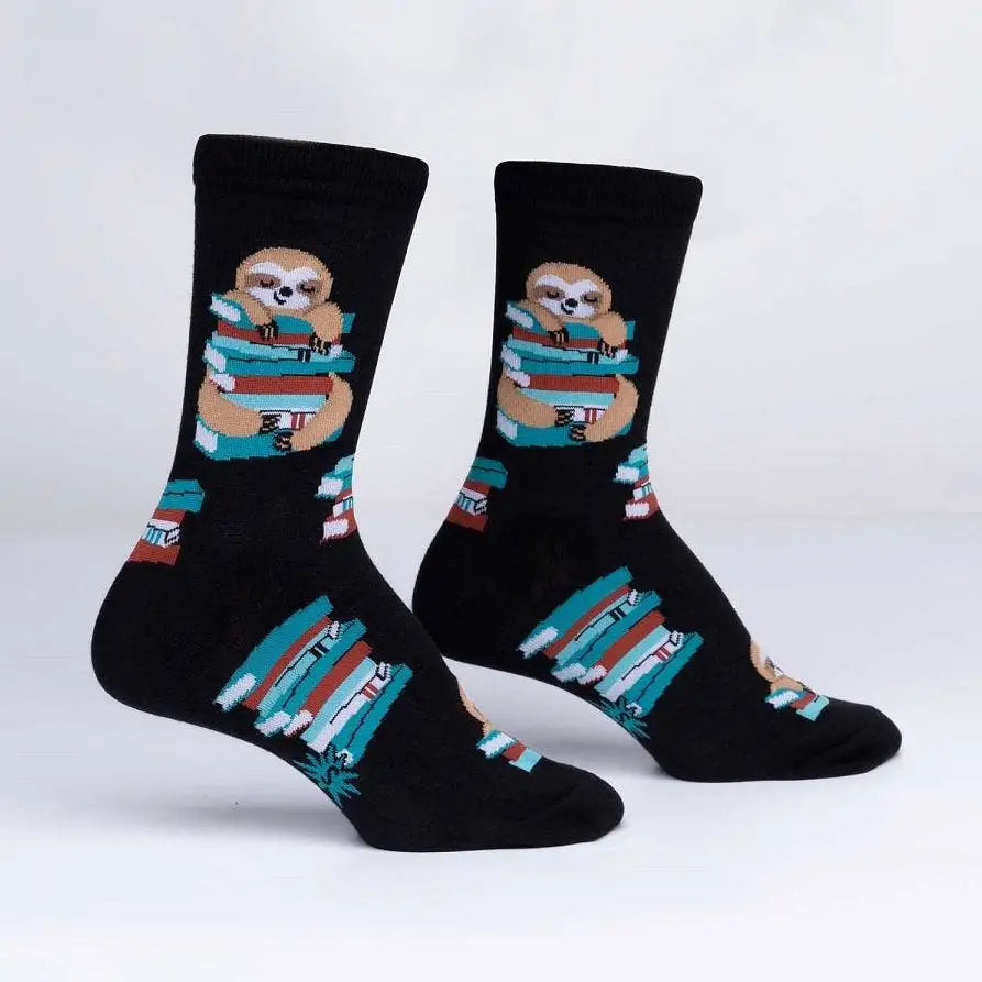 SOCK IT TO ME Study Sloth Women’s Crew Socks