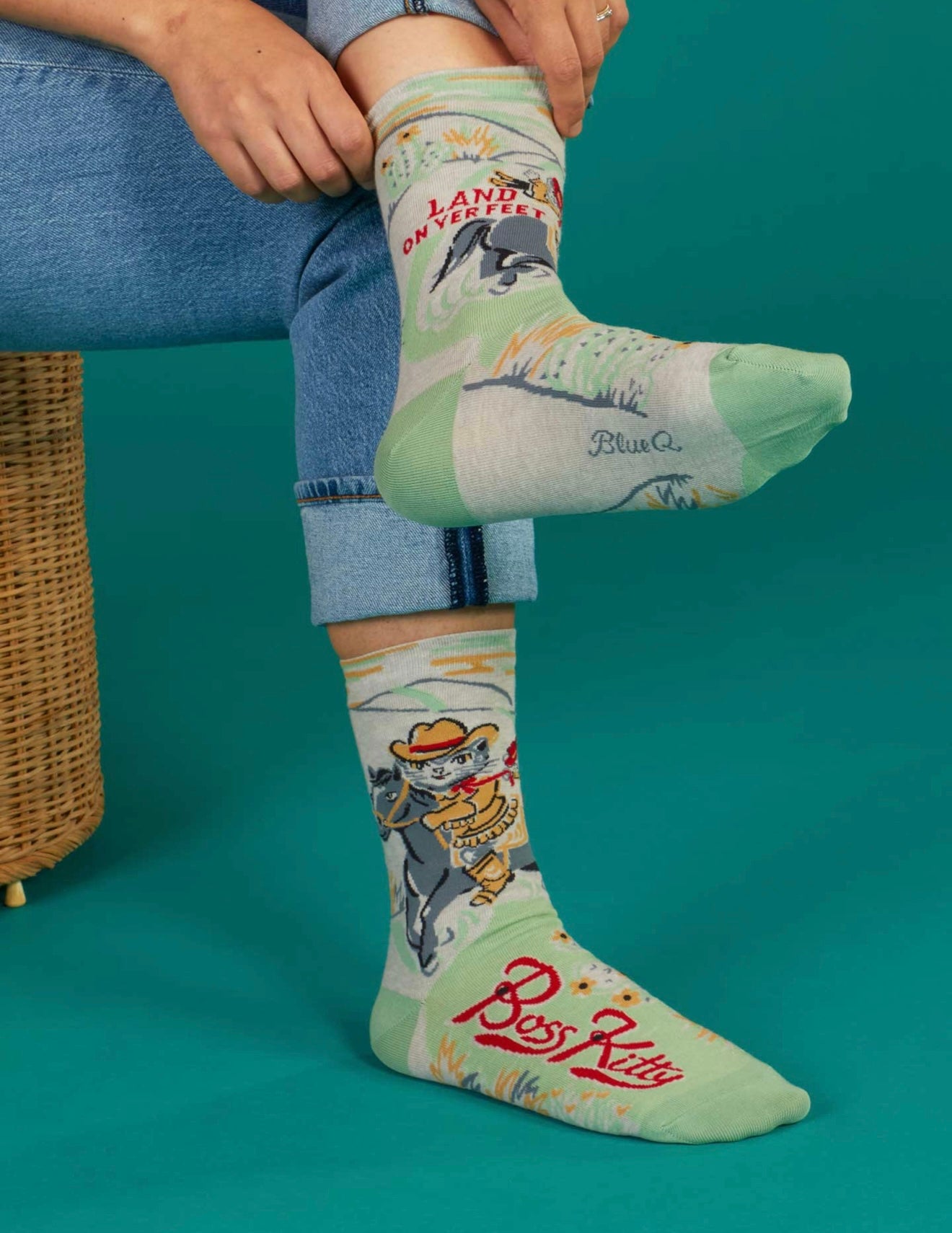 Blue Q Women’s Boss Kitty Socks