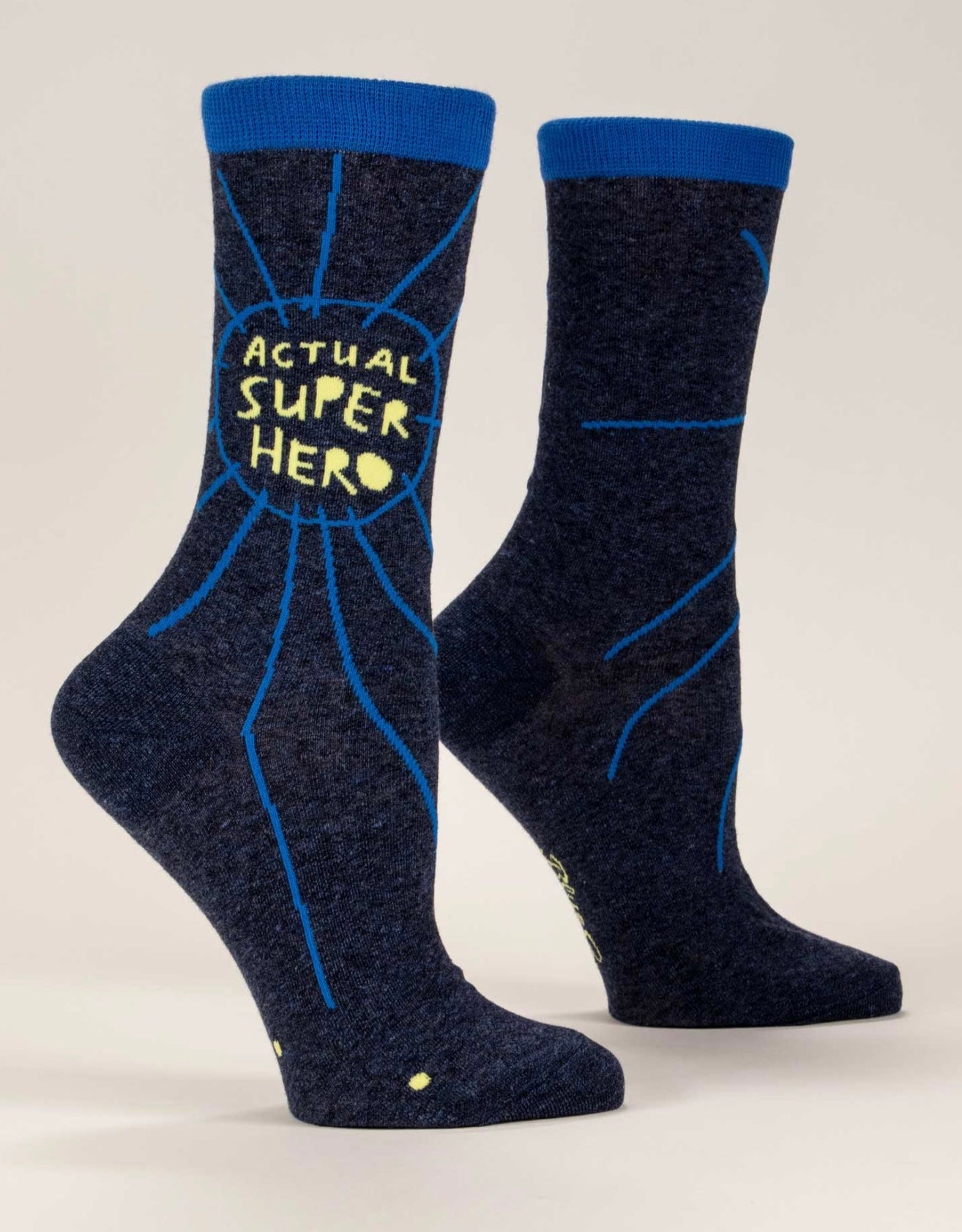 Blue Q Womens Actual Superhero Sock