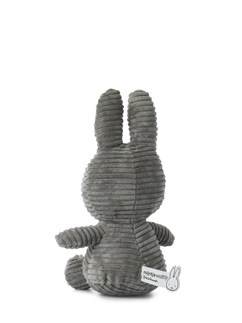 Miffy Corduroy Plush In Grey