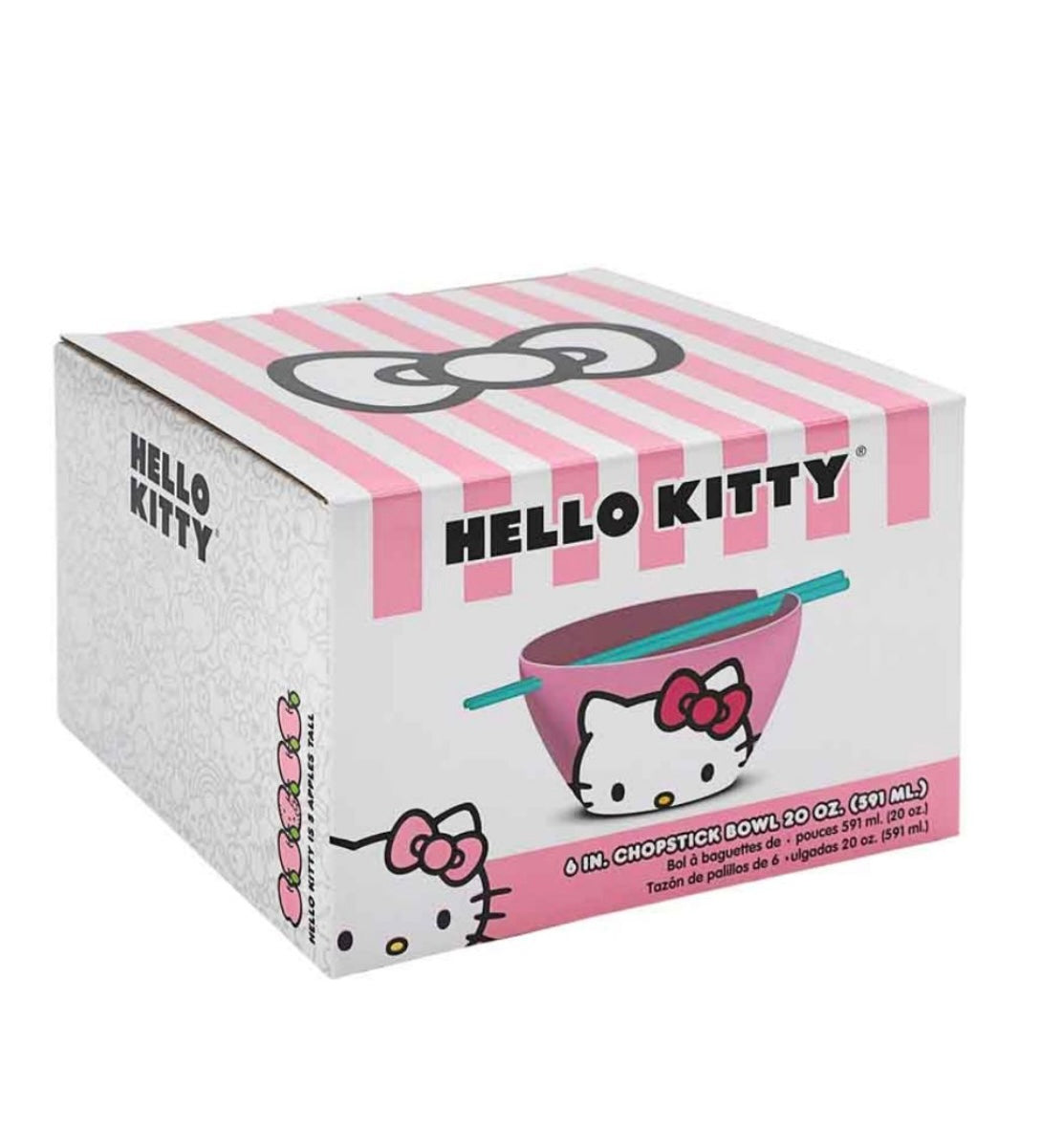 Hello Kitty Ramen Bowl With Chopsticks