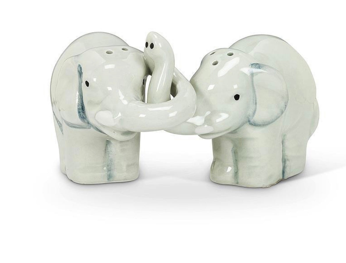 Salt & Pepper Hugging Elephant