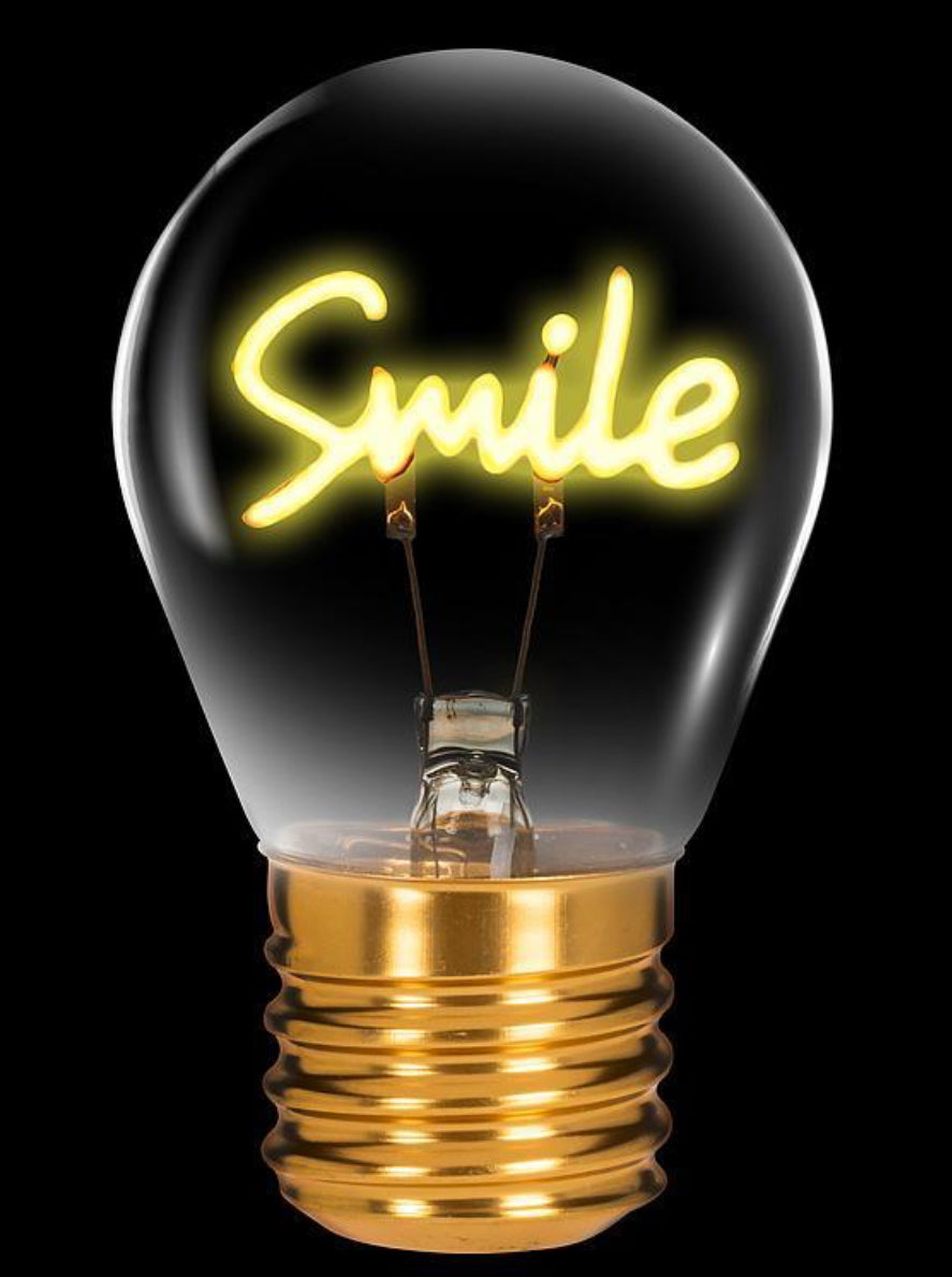 LED Mini Smile Neon Light