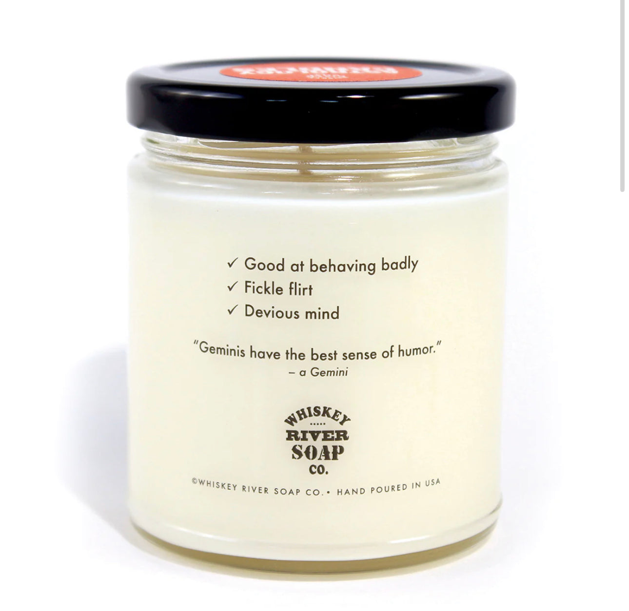 Whiskey River Astrology Candle Gemini