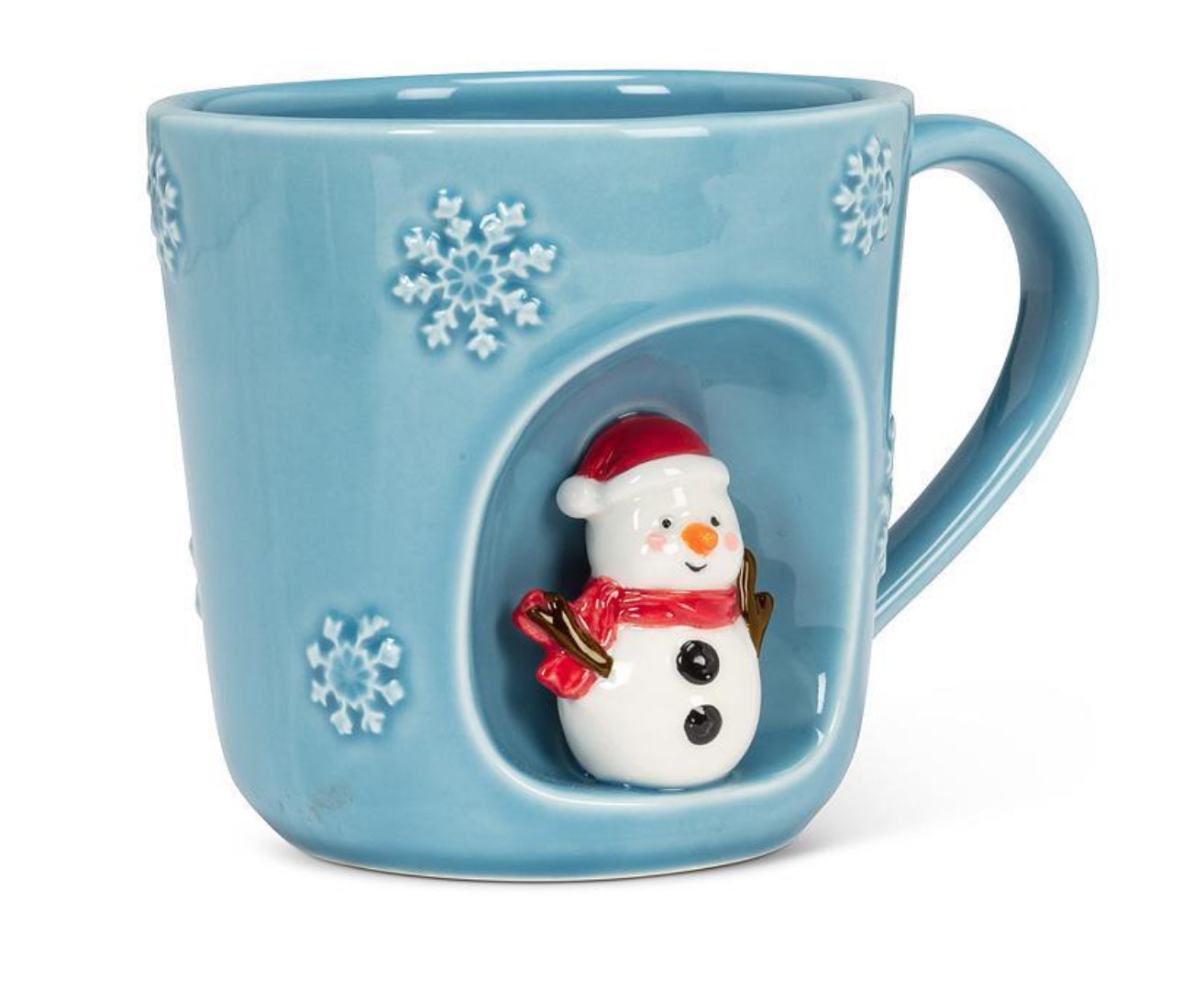 Snowflake Mug with Snowman