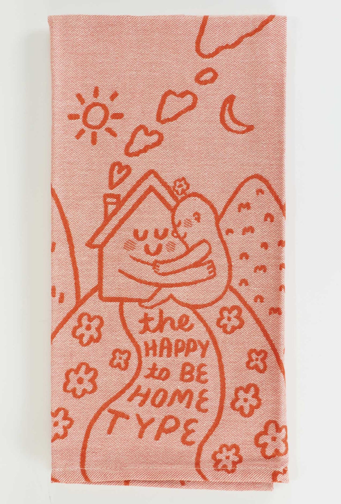 Blue Q Woven Tea Towel Happy to Be Home