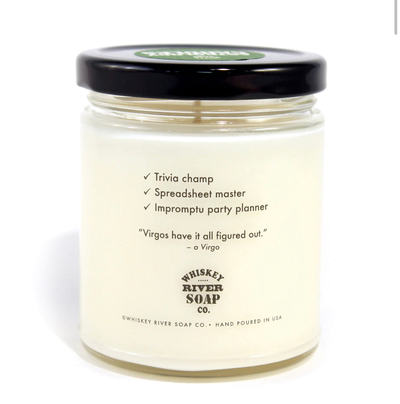 Whiskey River Astrology Candle Virgo