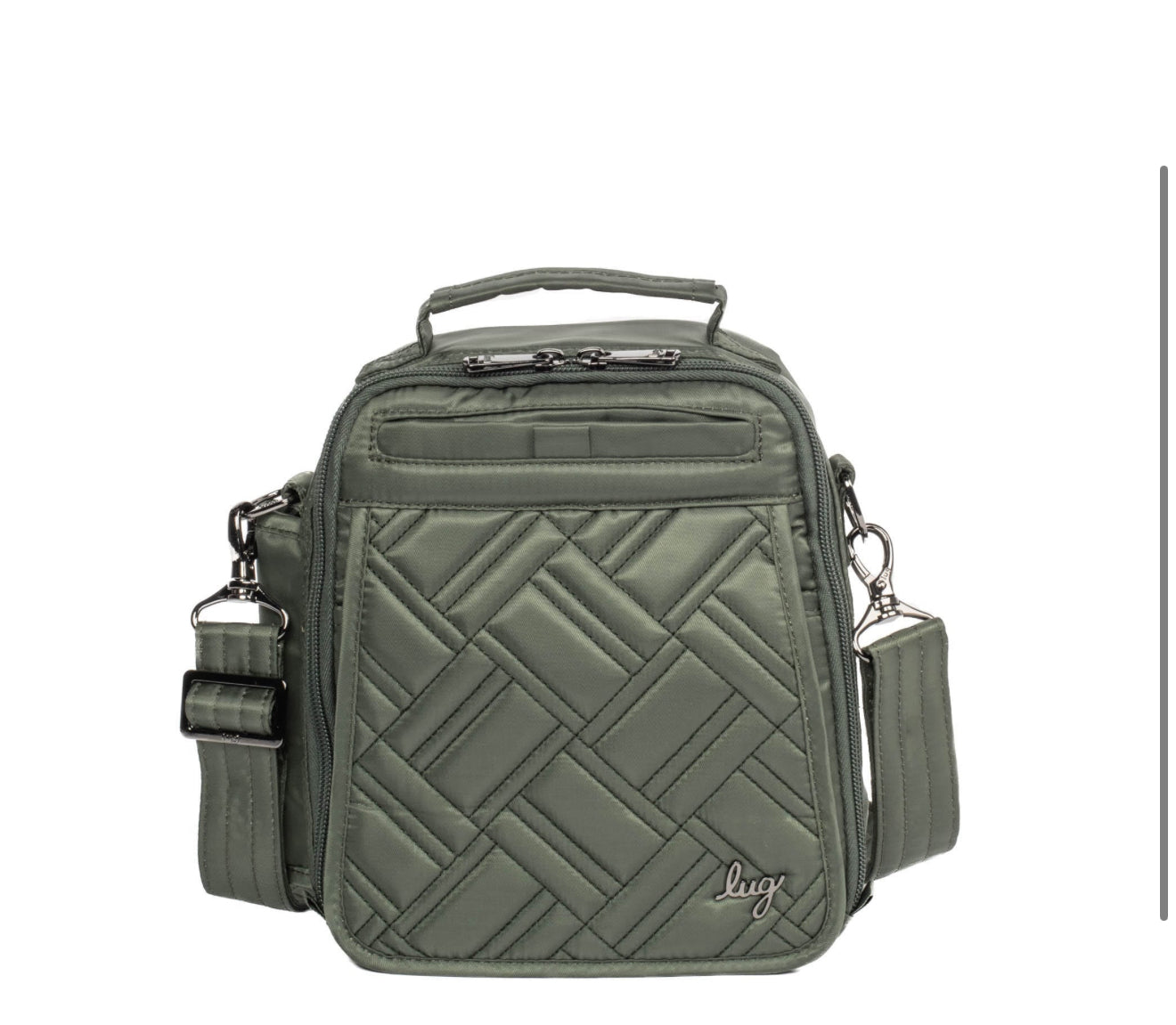 Lug Flapper Crossbody Bag Olive