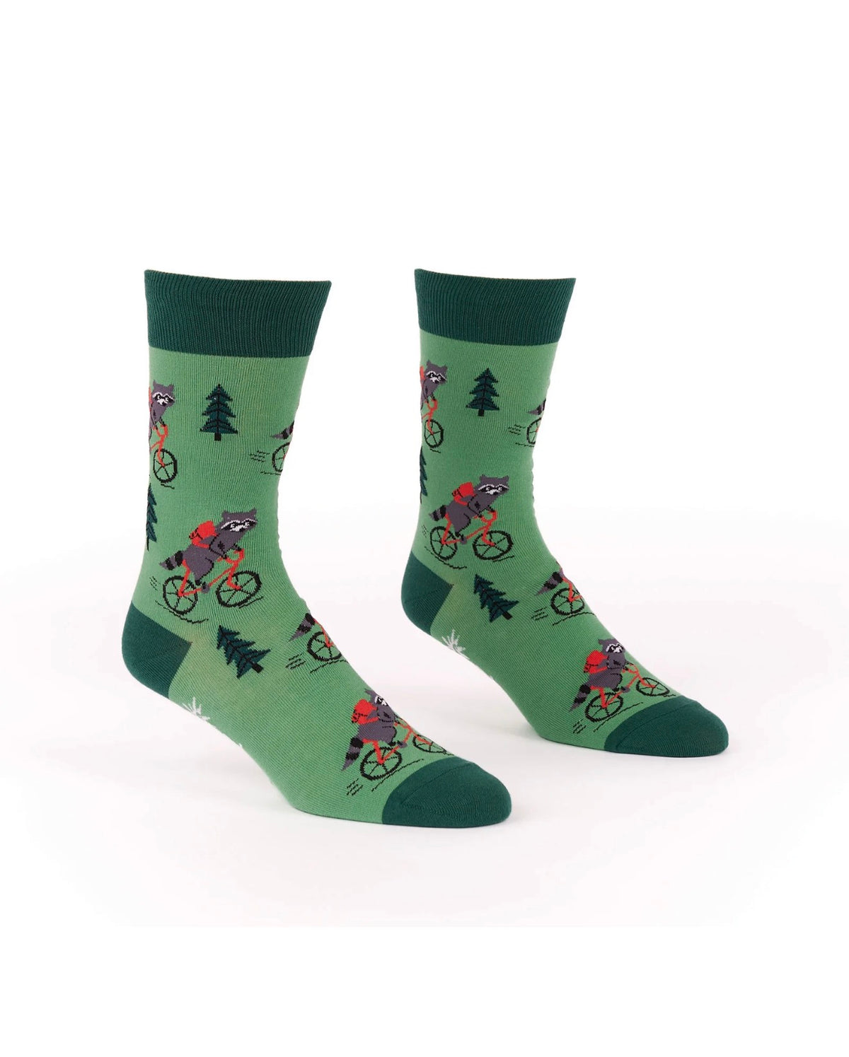 SOCK IT TO ME Mens Crew Sock Live Fast Raccoons