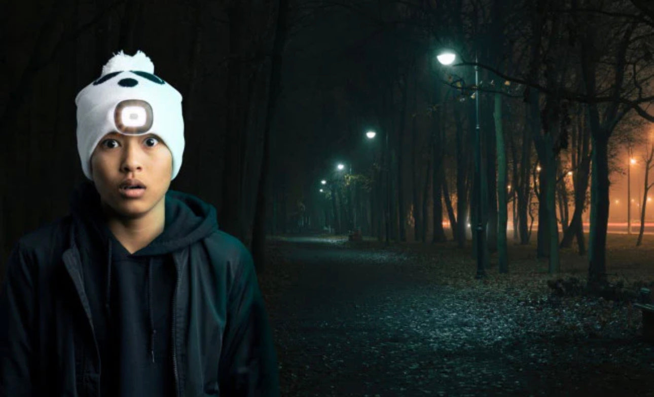 Kids Halloween Light Up Beanies