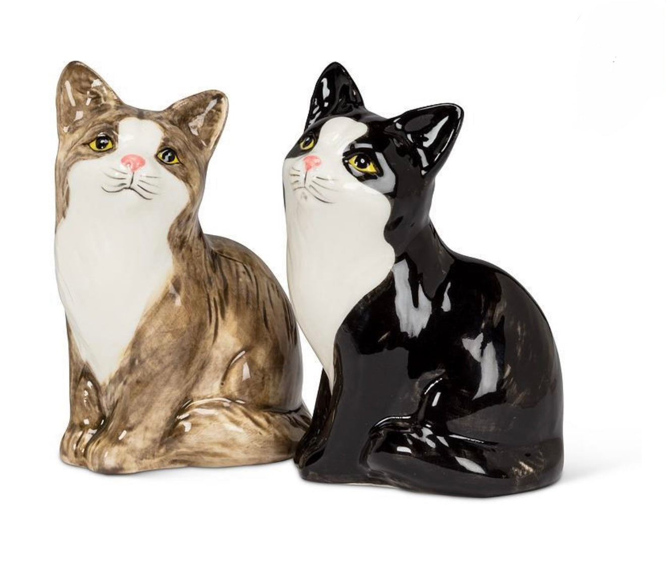 Sitting Cats Salt and Pepper Shakers