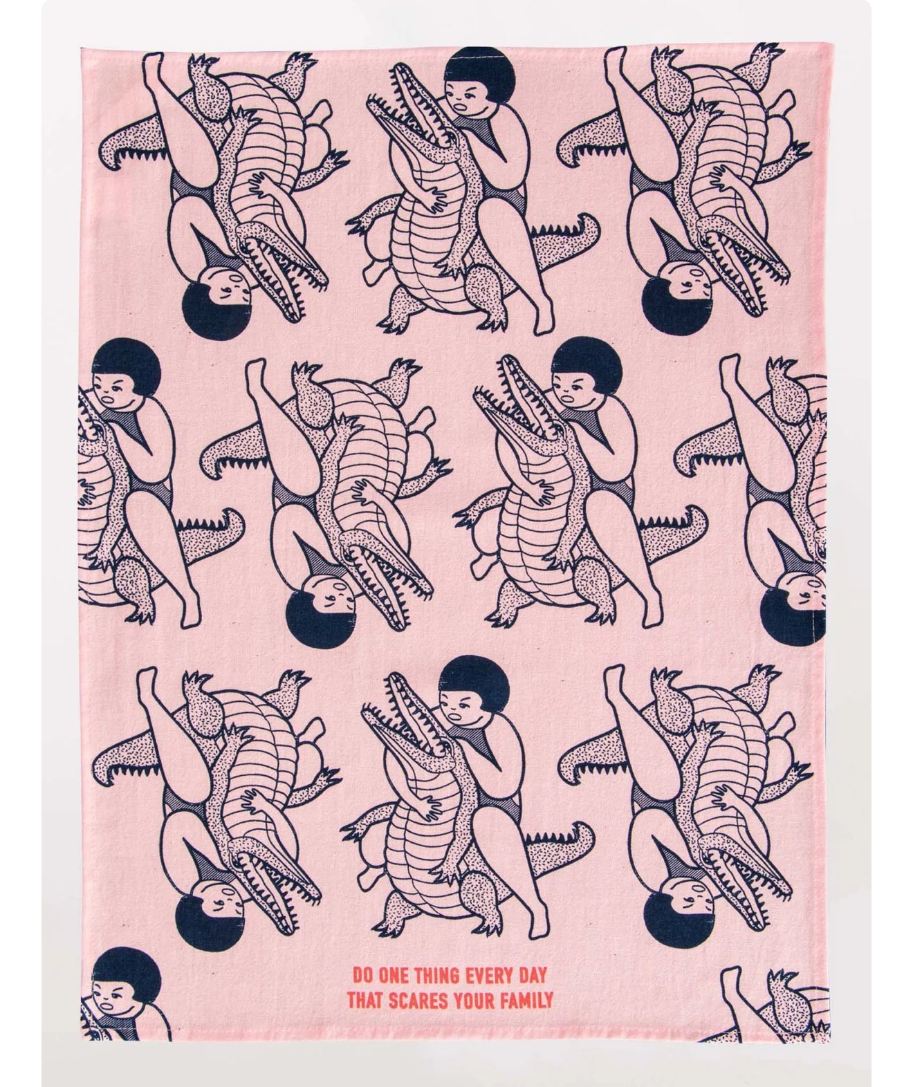 Blue Q Tea Towel Scares Your Family