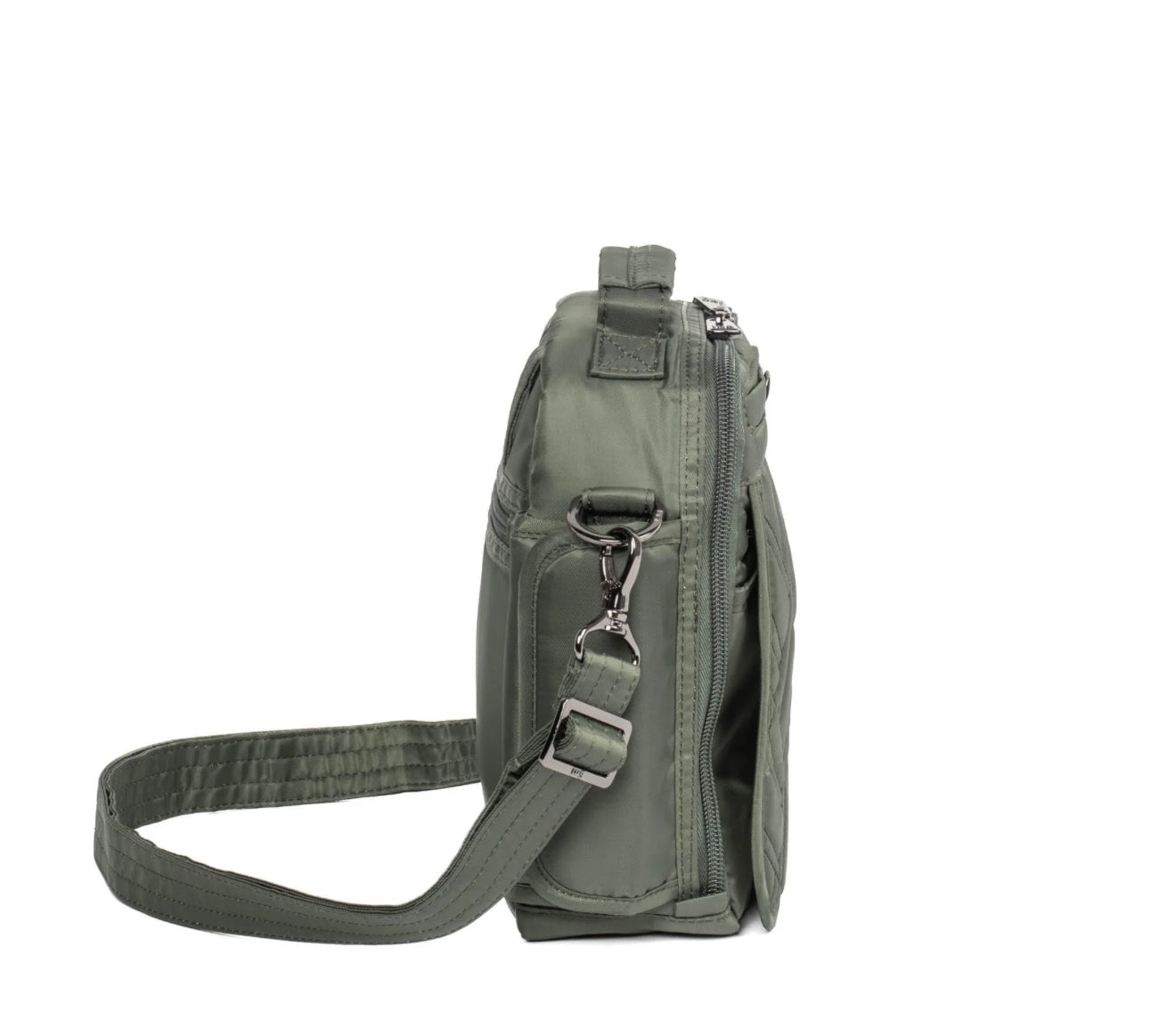 Lug Flapper Crossbody Bag Olive