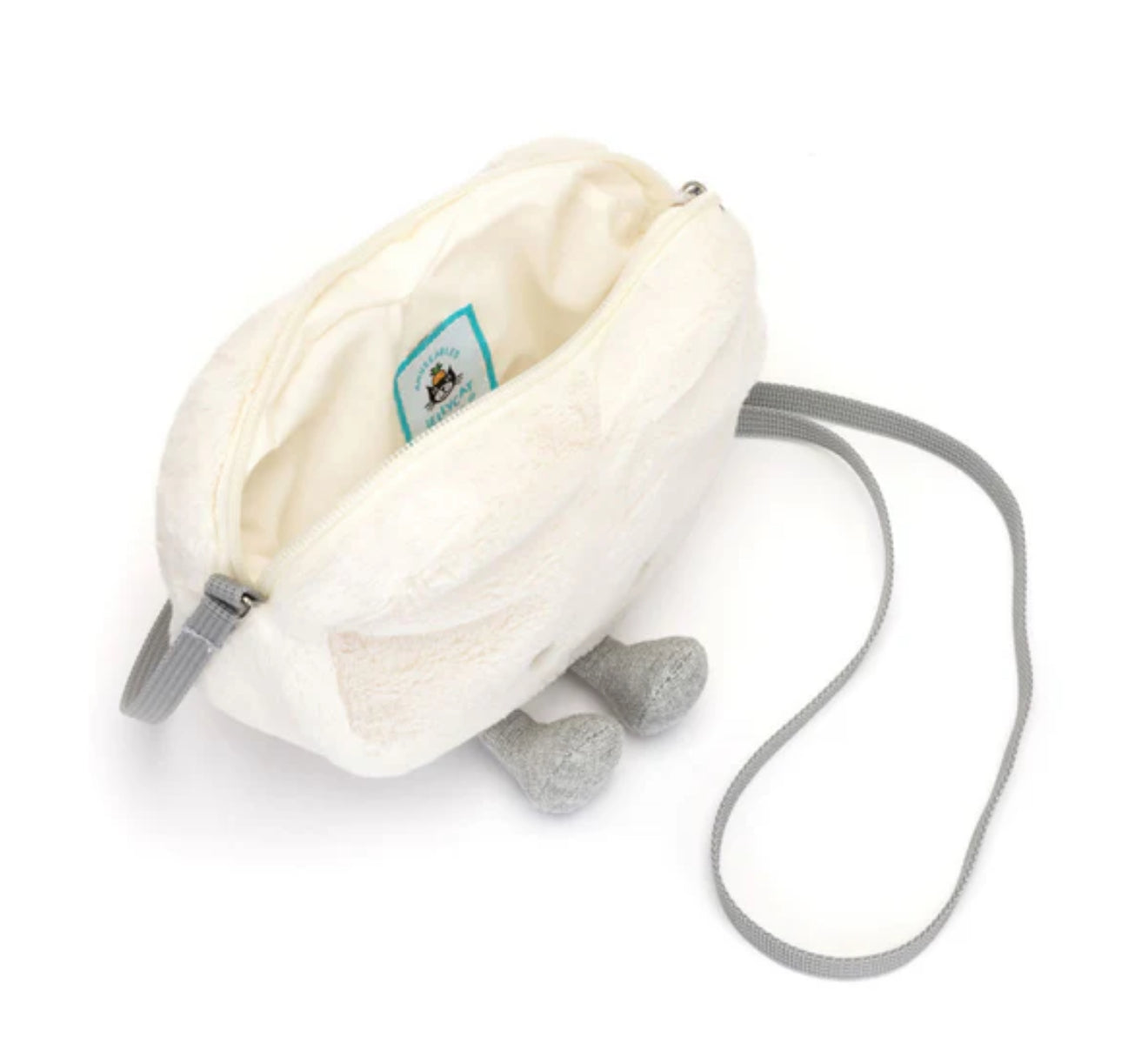 JellyCat Amuseables Cream Heart Bag